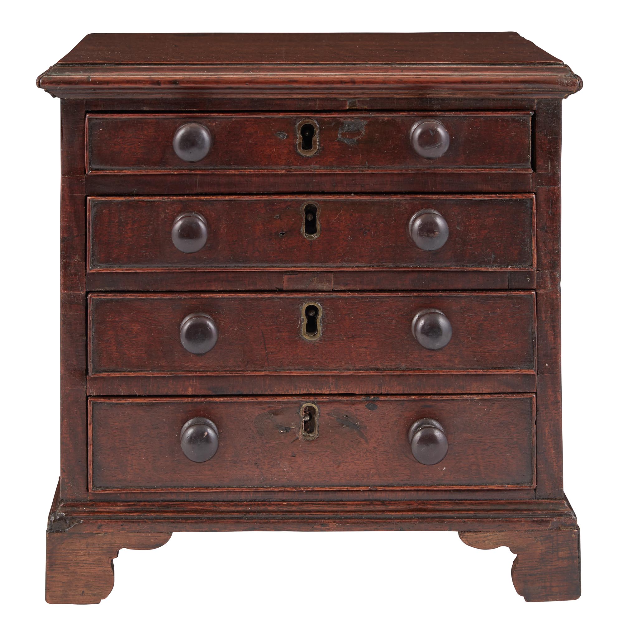 Lot image - Chippendale Style Mahogany Miniature Chest of Drawers