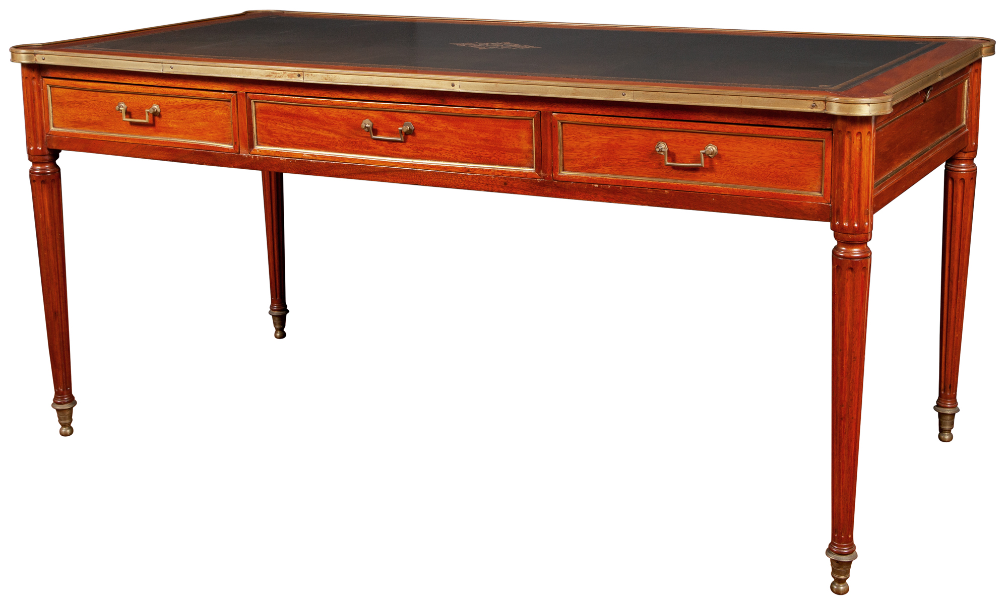 Lot image - Louis XVI Mahogany Bureau Plat