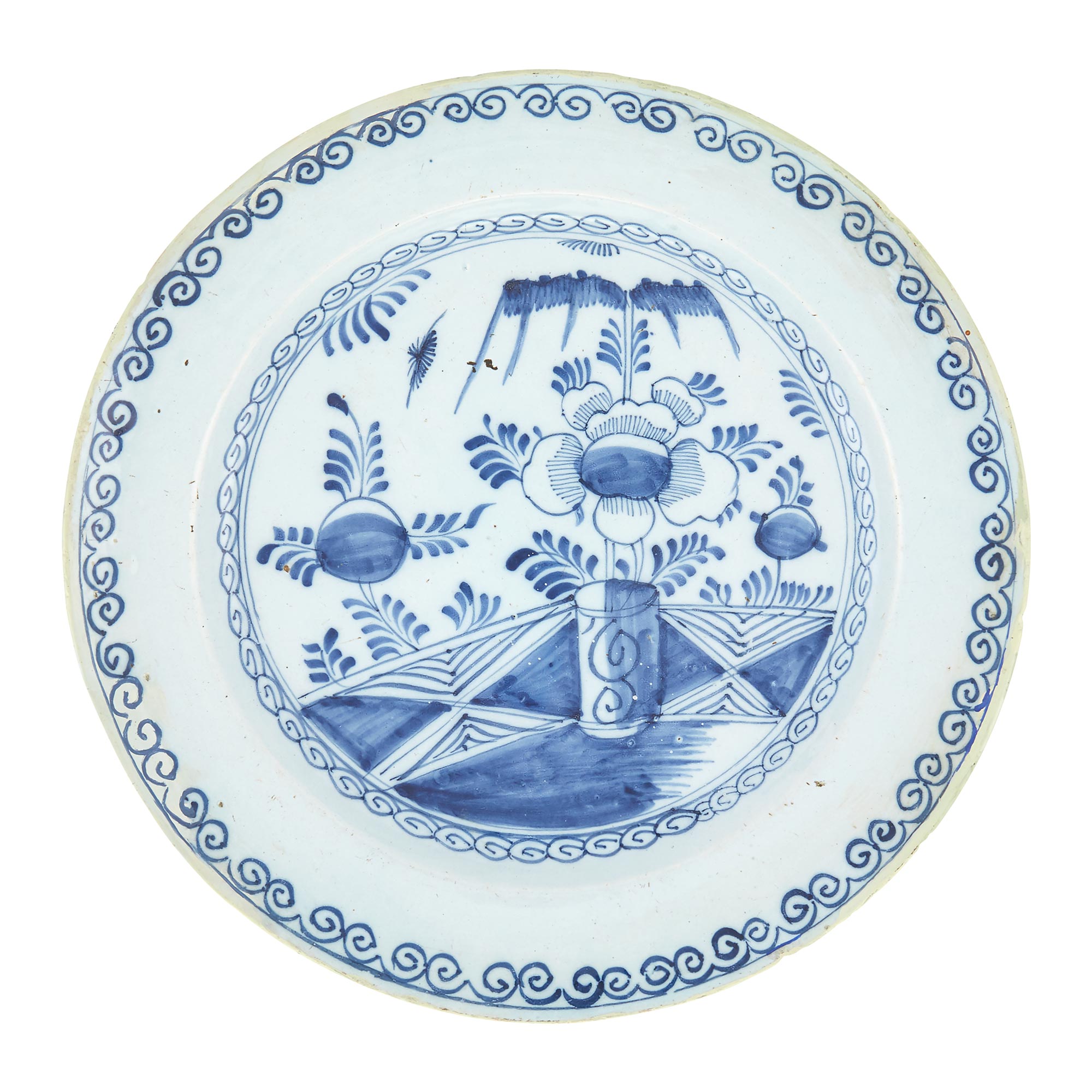 Lot image - Delft Blue and White Faience Charger