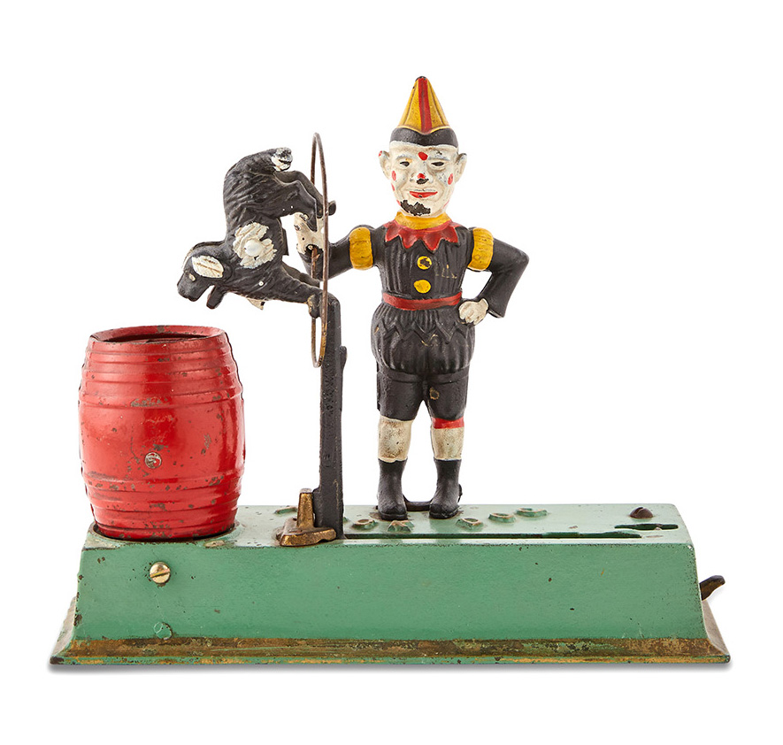 Lot image - Mechanical Bank  Trick Dog.