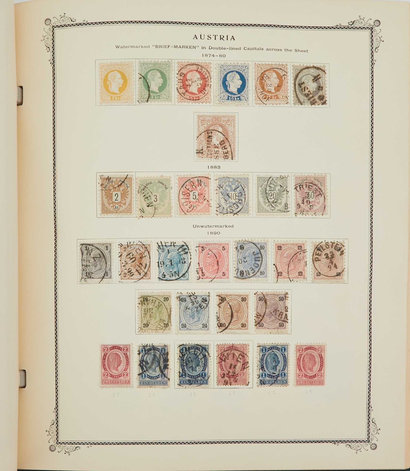 Lot image - Appealing Austrian Stamp Collection 1850 to 1936