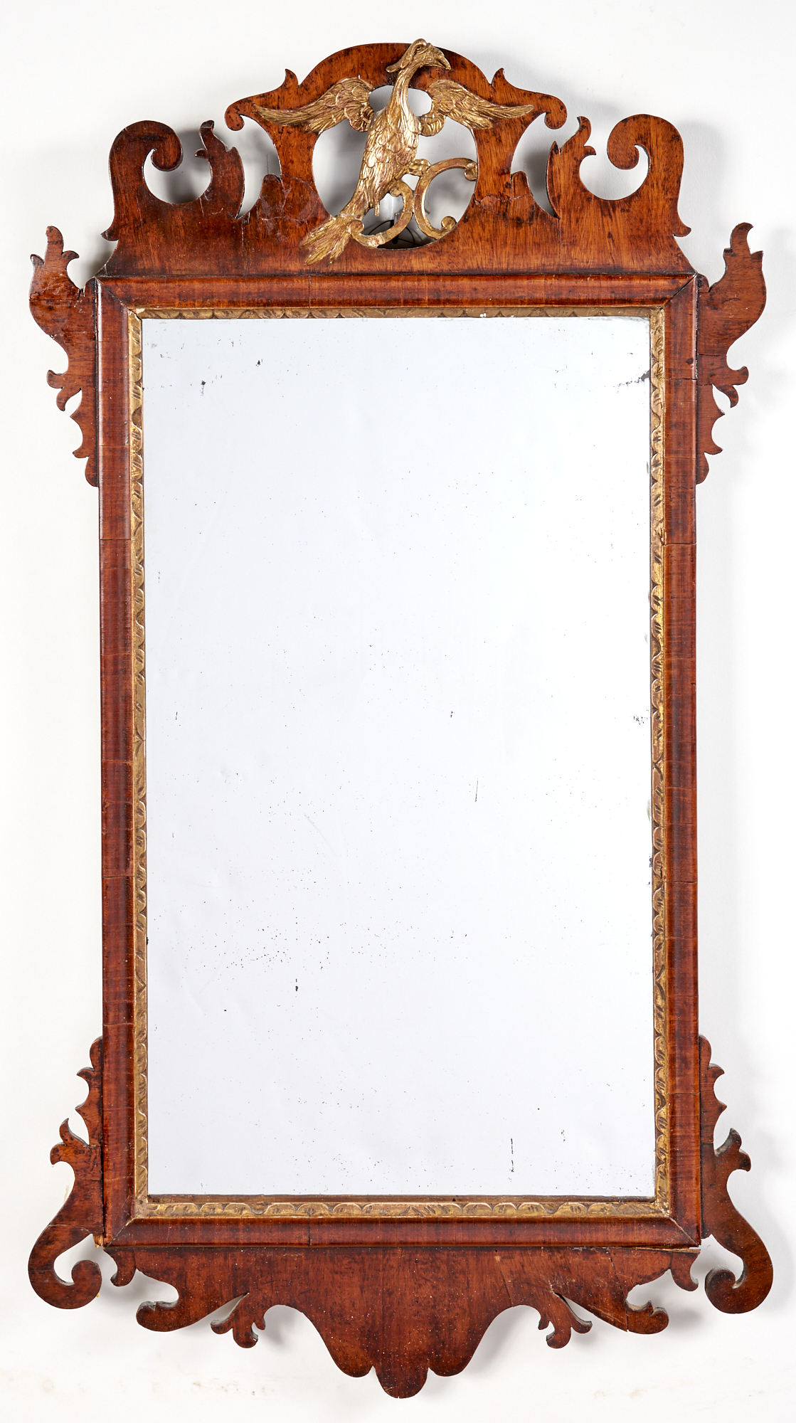 Lot image - Federal Mahogany and Parcel Gilt Mirror