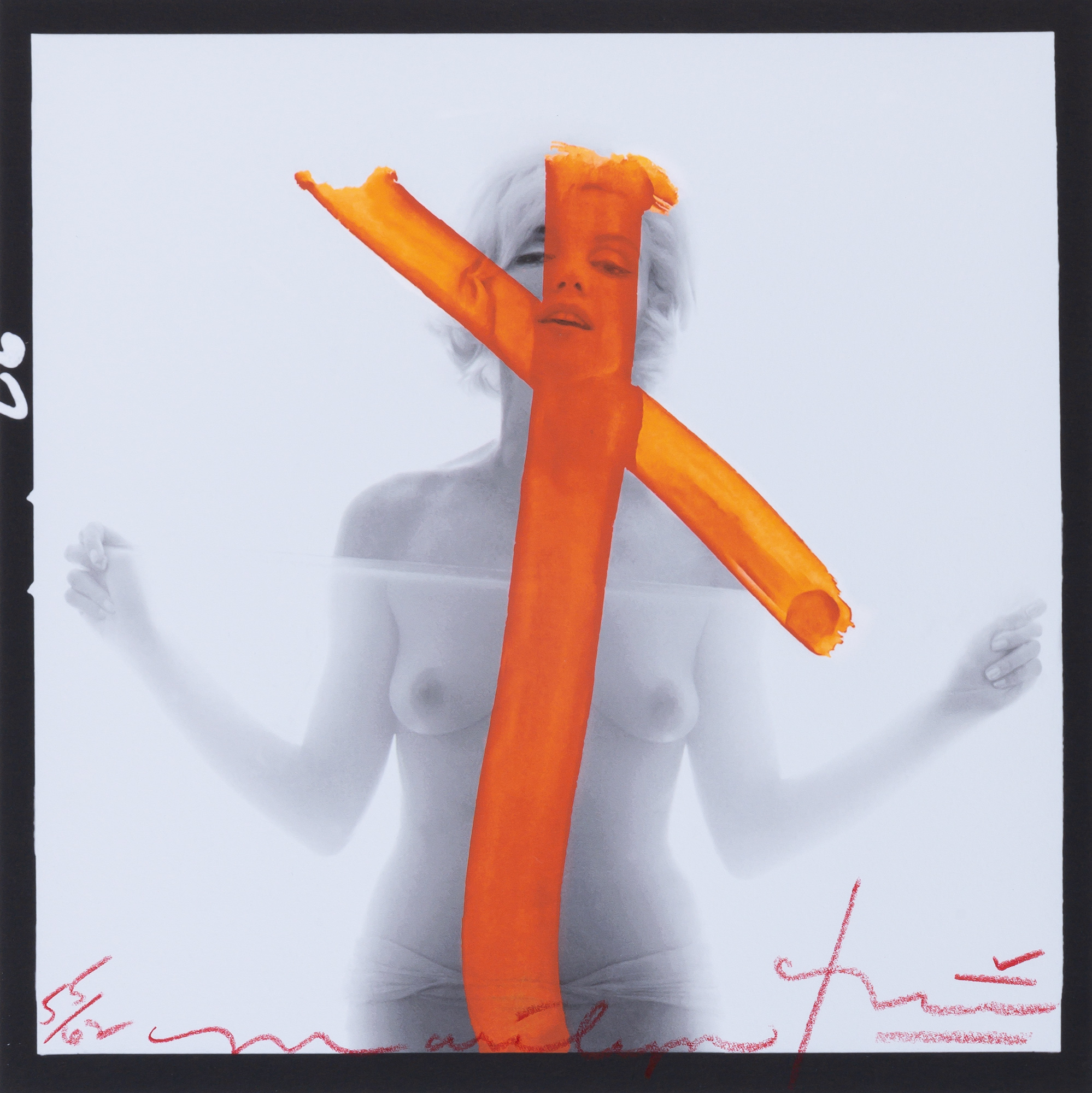 Lot image - STERN, BERT (1929-2013)  Marilyn Crucifix II, from the Last Sitting for Vogue, 1962.