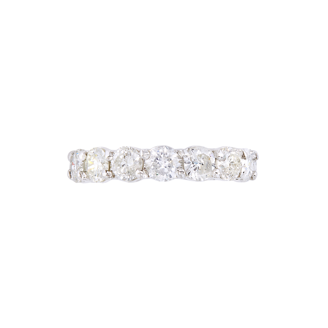 Lot image - Platinum and Diamond Eternity Ring