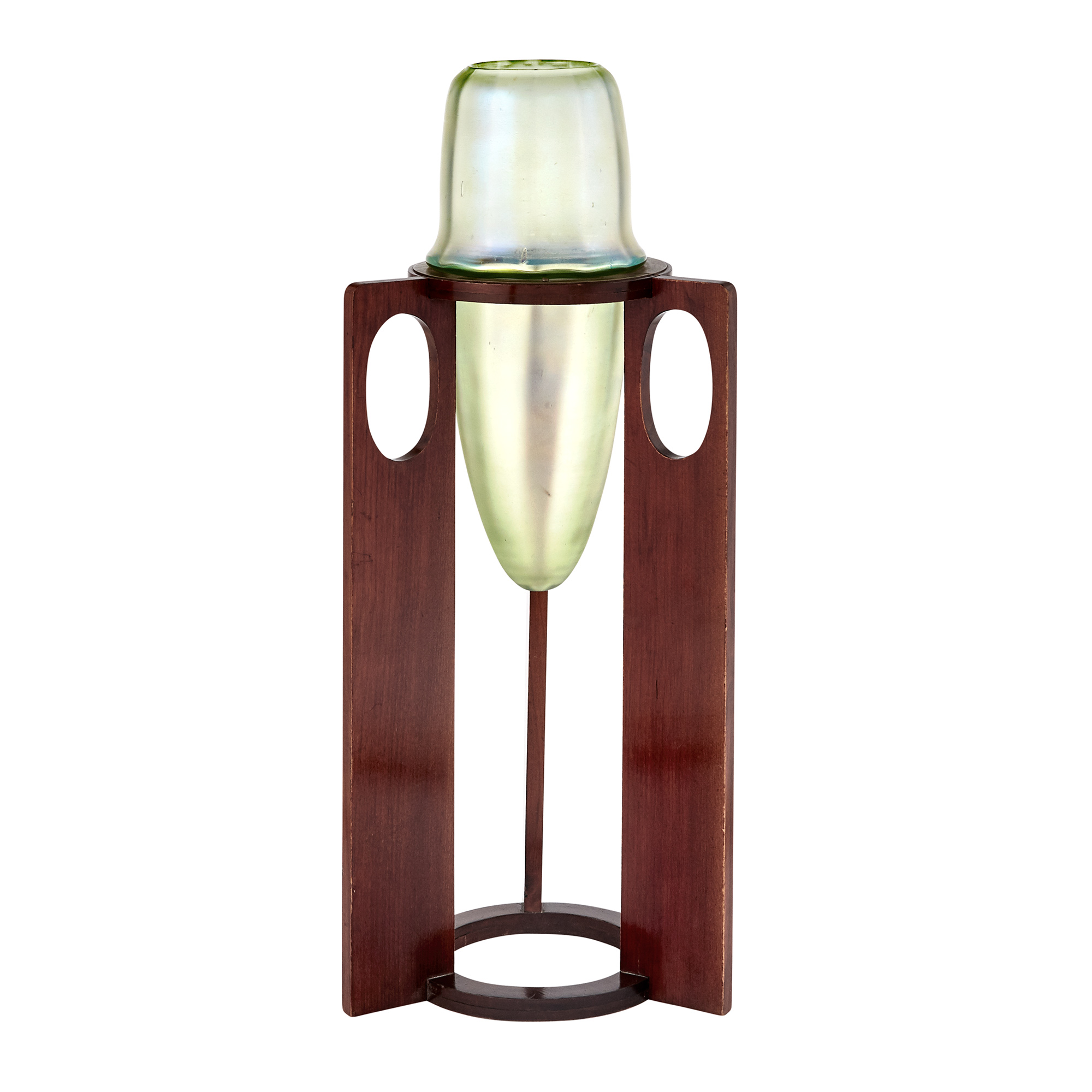 Lot image - Johann Loetz Witwe Vienna Secession Iridescent Olympia Optisch