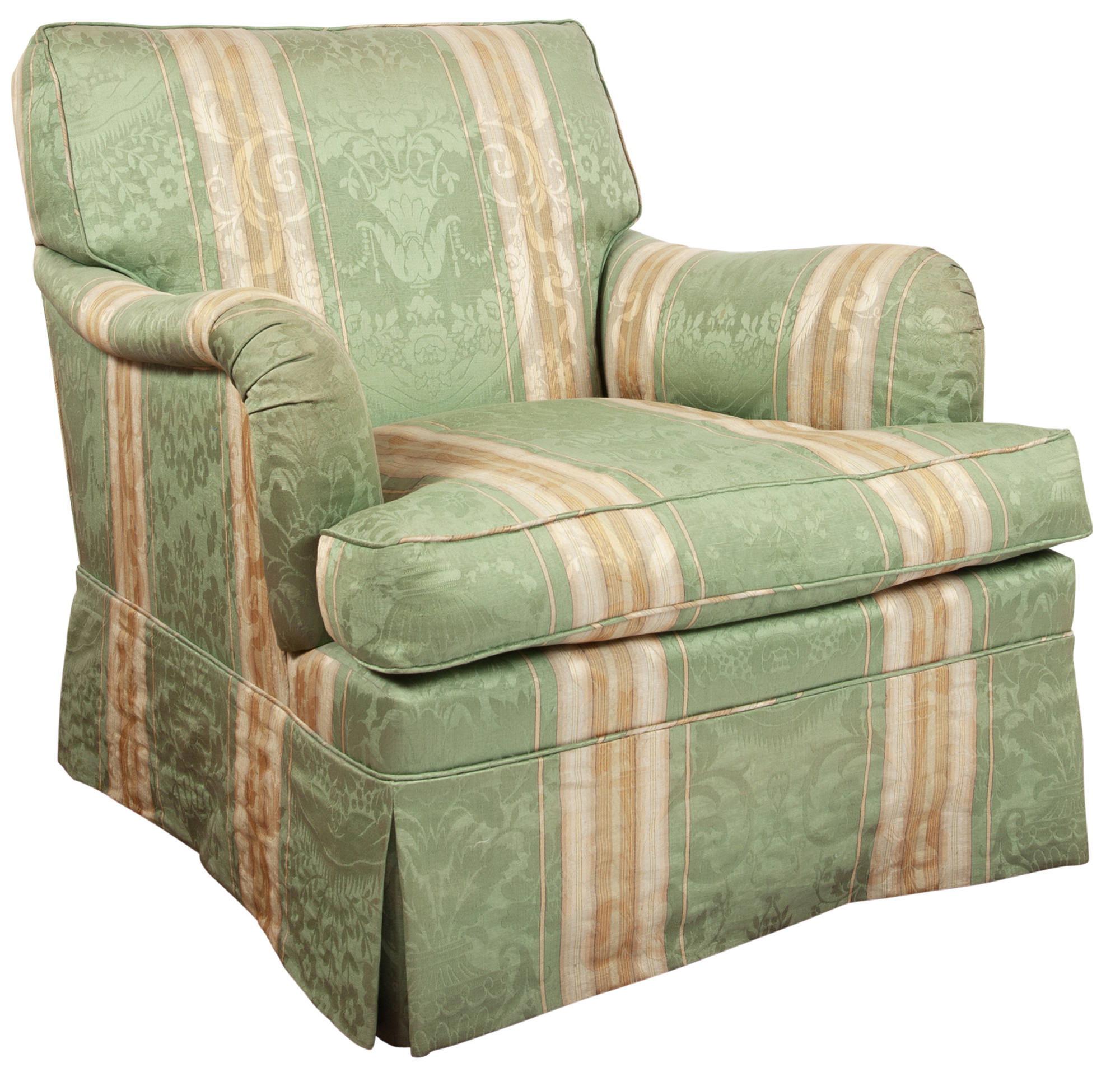 Lot image - Upholstered Club Chair