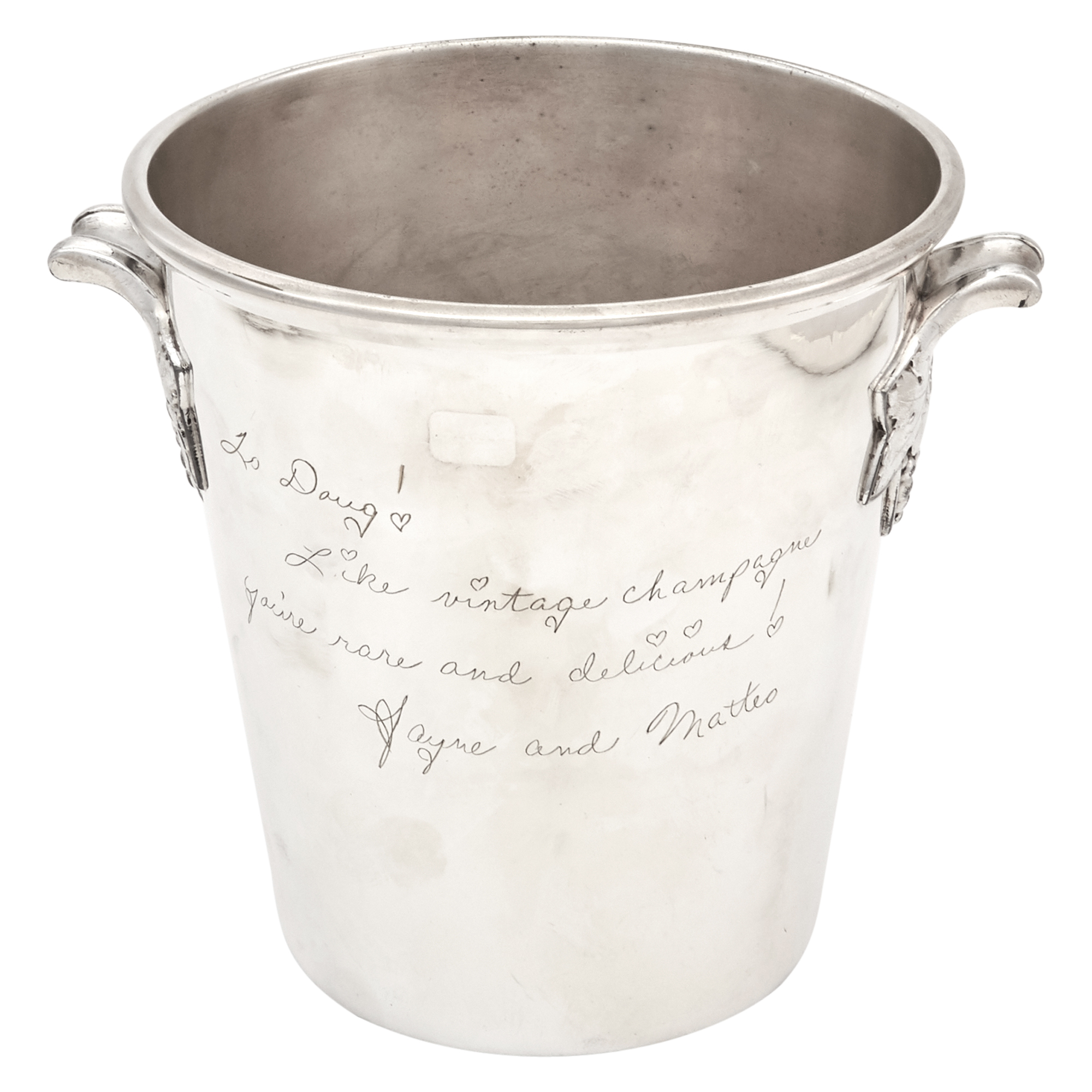 Lot image - French Silver Plated Presentation Wine Cooler