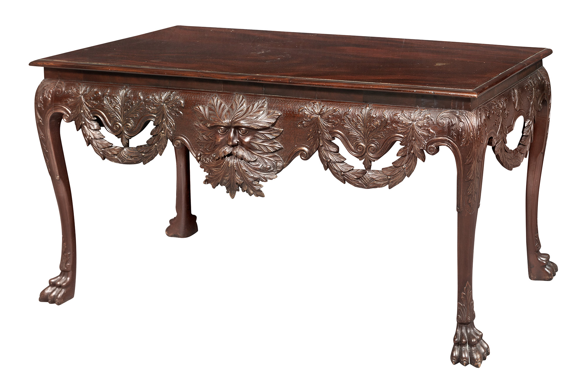 Lot image - Irish George II Style Mahogany Console Table