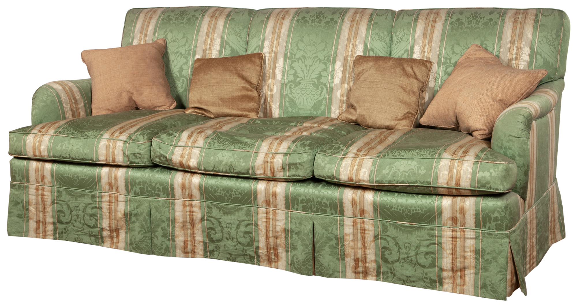 Lot image - Upholstered Loose Cushion Sofa