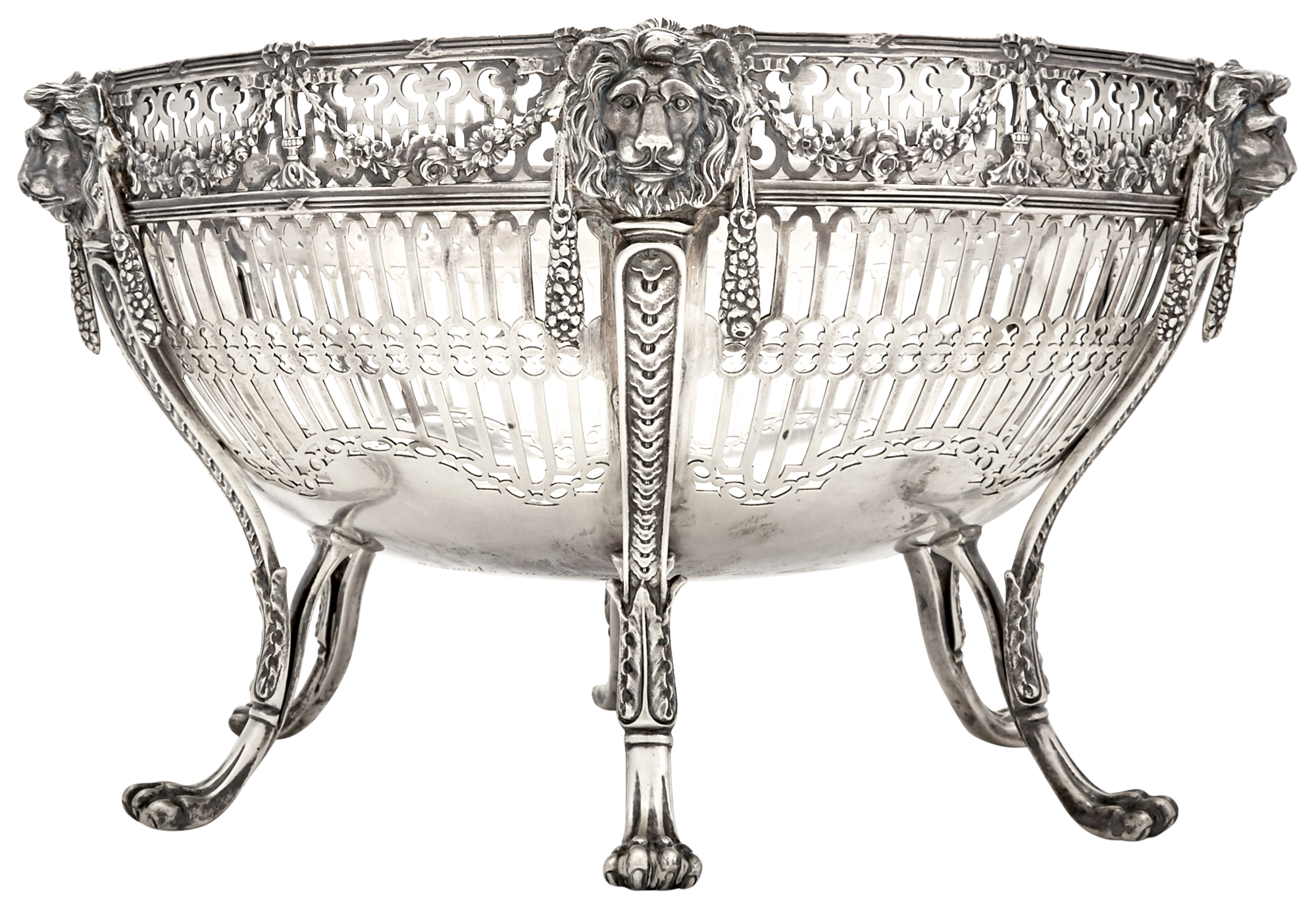 Lot image - English Sterling Silver Large Centerpiece Bowl