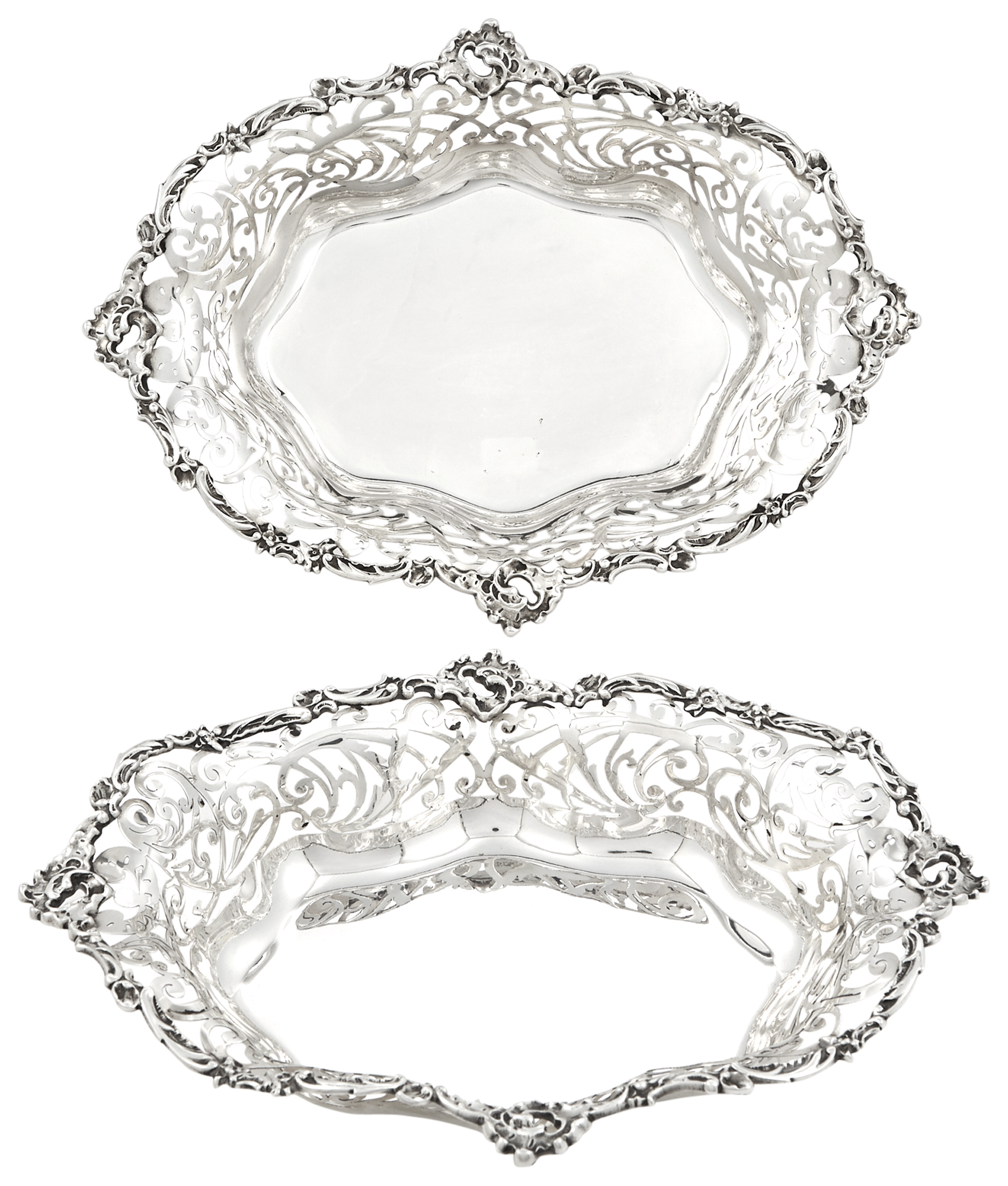 Lot image - Pair of Gorham Sterling Silver Baskets