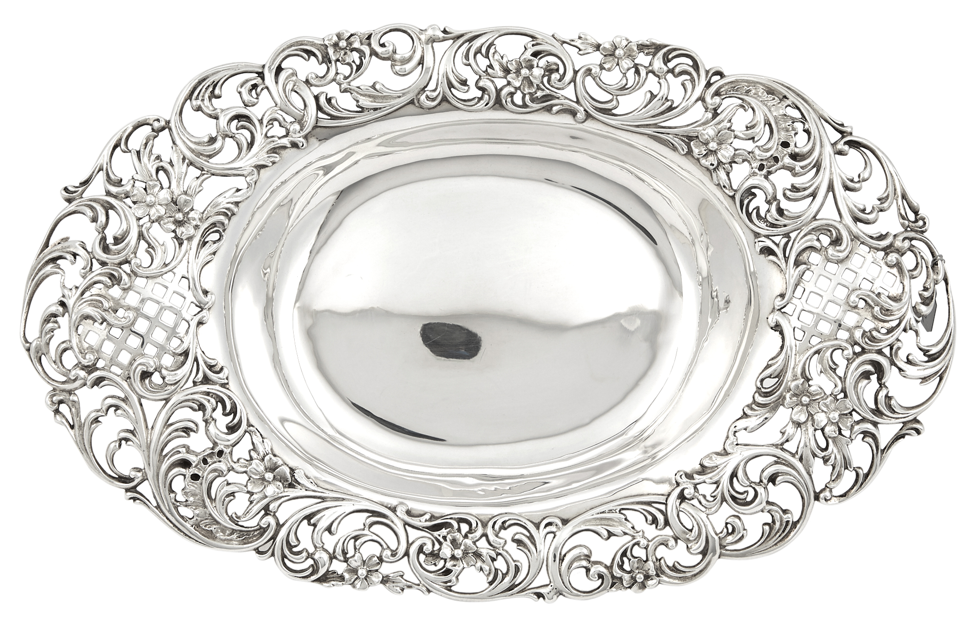 Lot image - American Sterling Silver Bread Tray