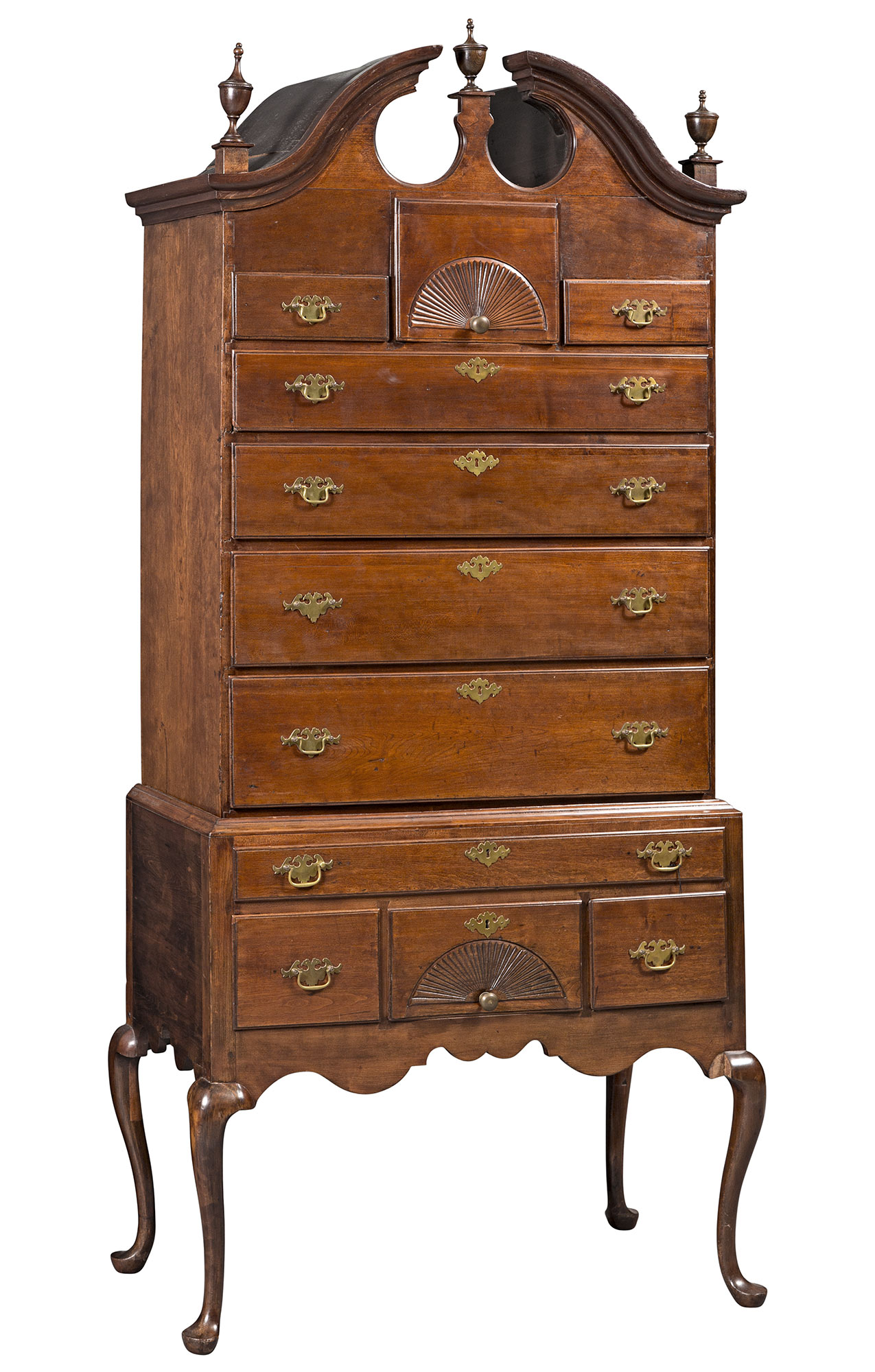 Lot image - Queen Anne Cherry High Chest