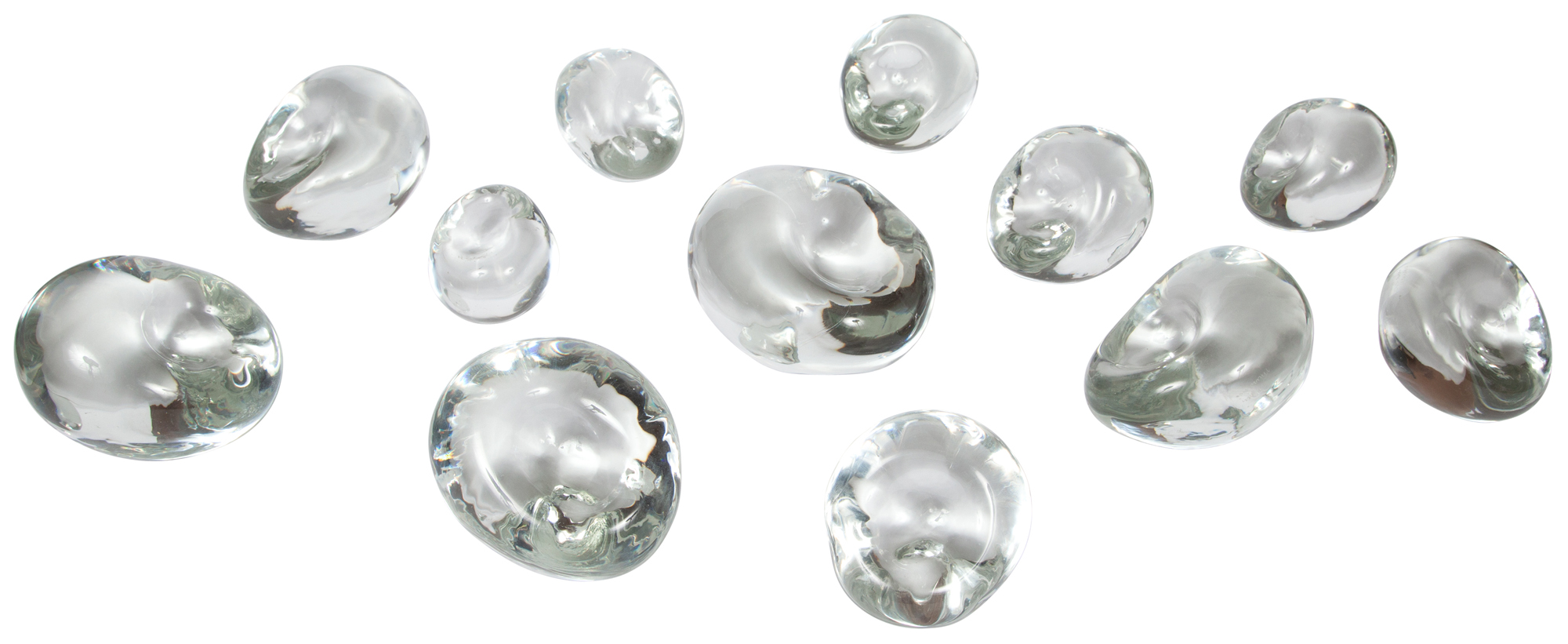 Lot image - Group of Twelve Alfredo Barbini Murano Glass Ornaments