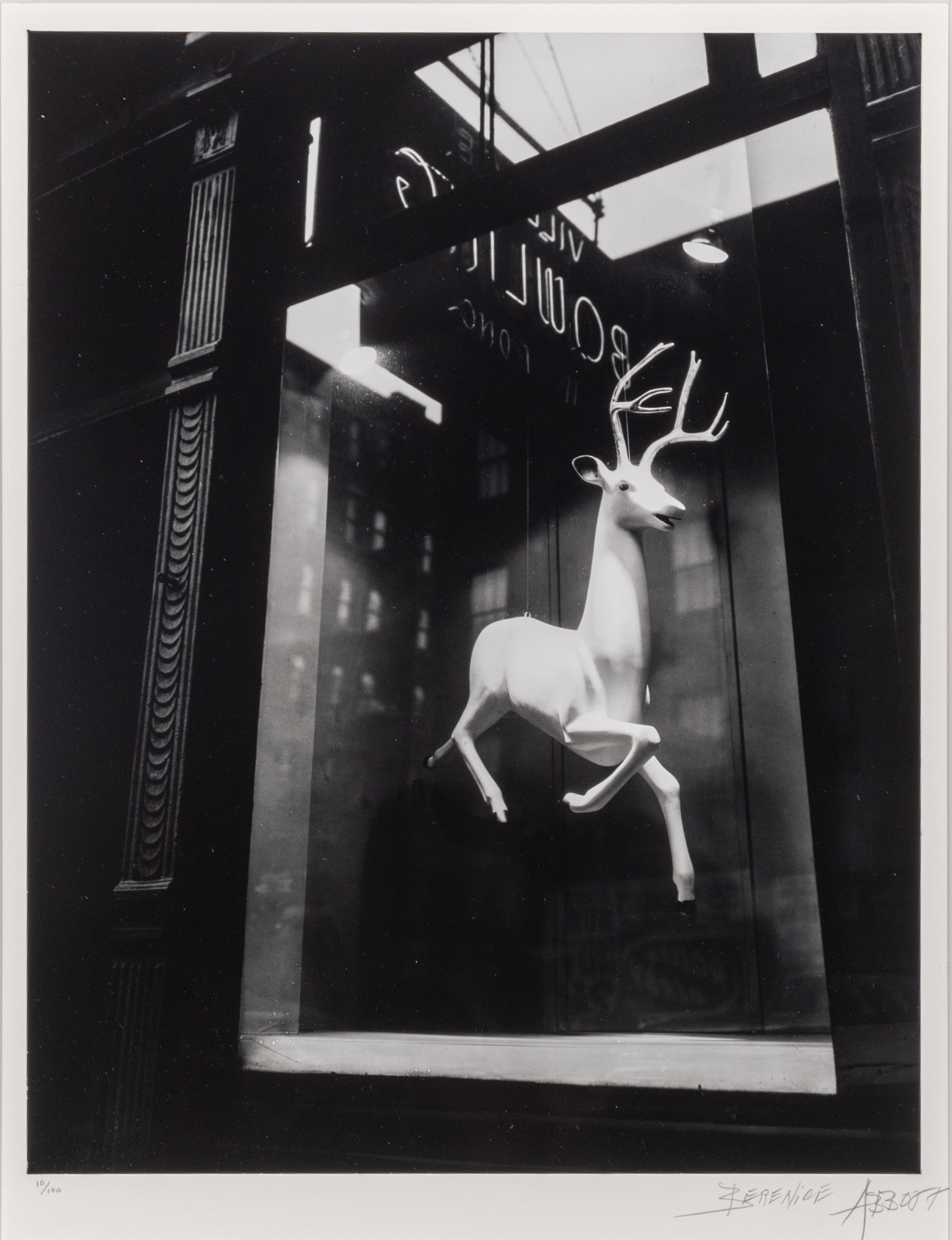 Lot image - ABBOTT, BERENICE (1898-1991)  An Industrial Designers Window, Bleecker Street, New York,