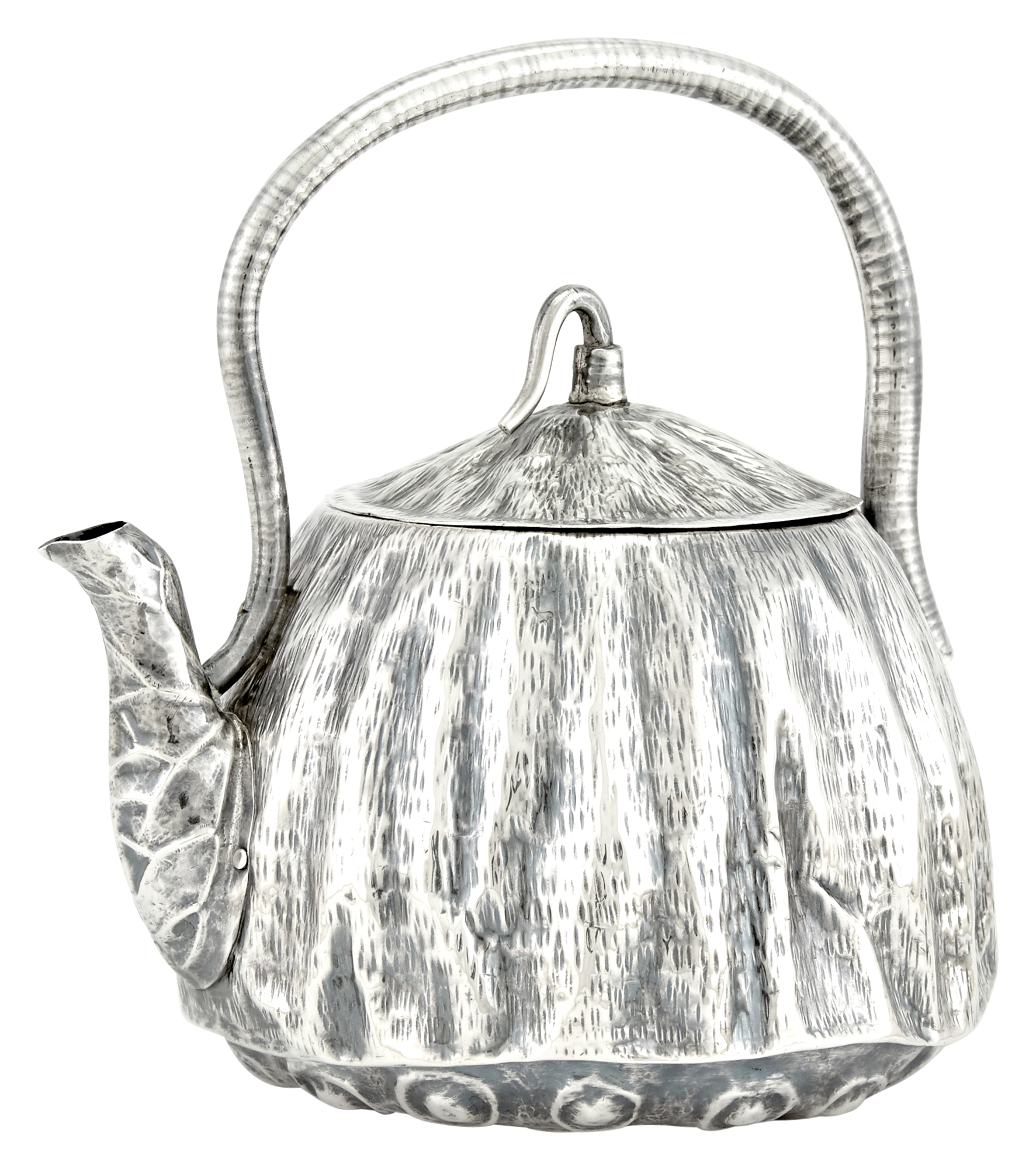 Lot image - Asian Silver Novelty Teapot