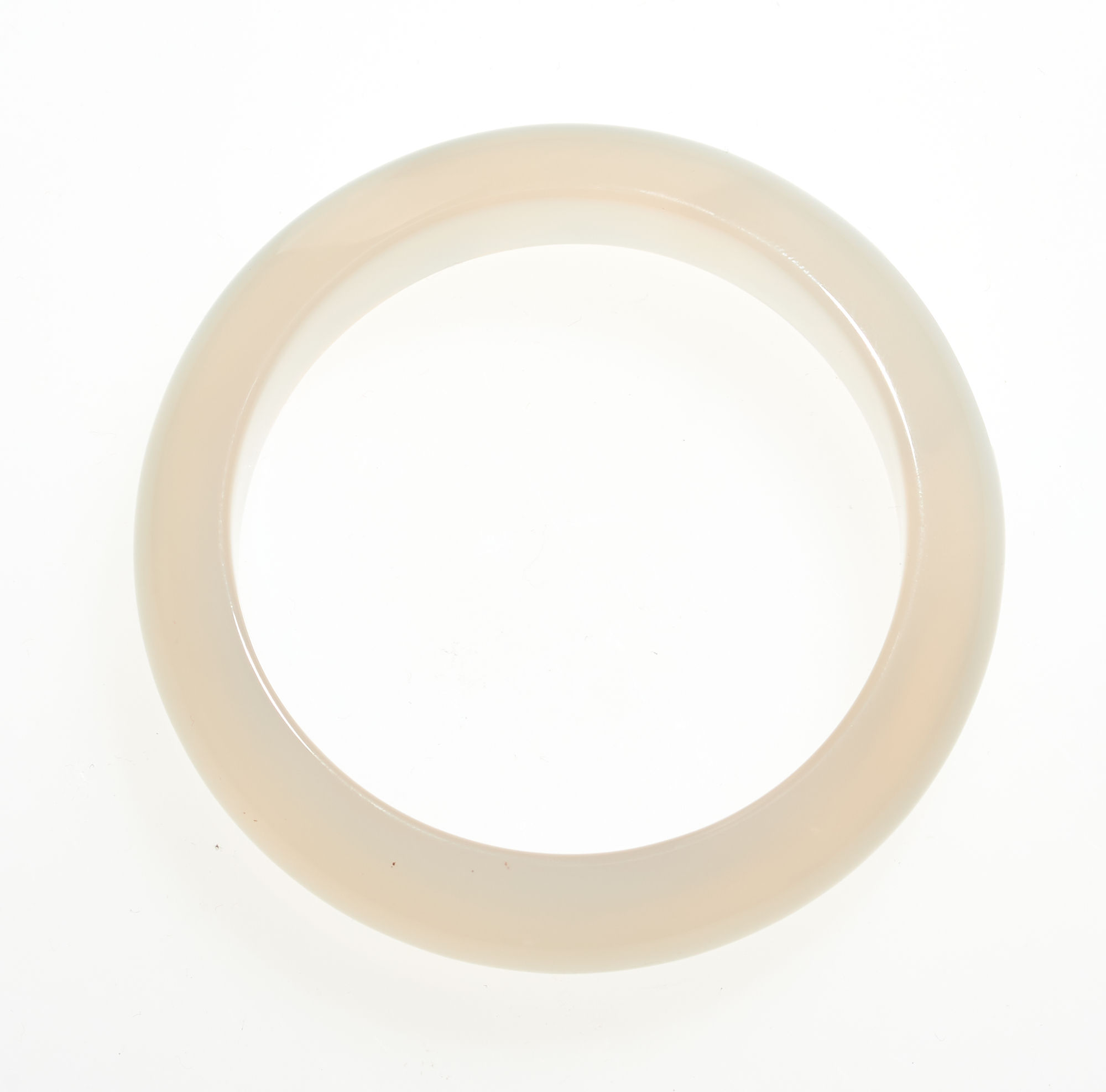 Lot image - A Chinese Carved Agate Bangle