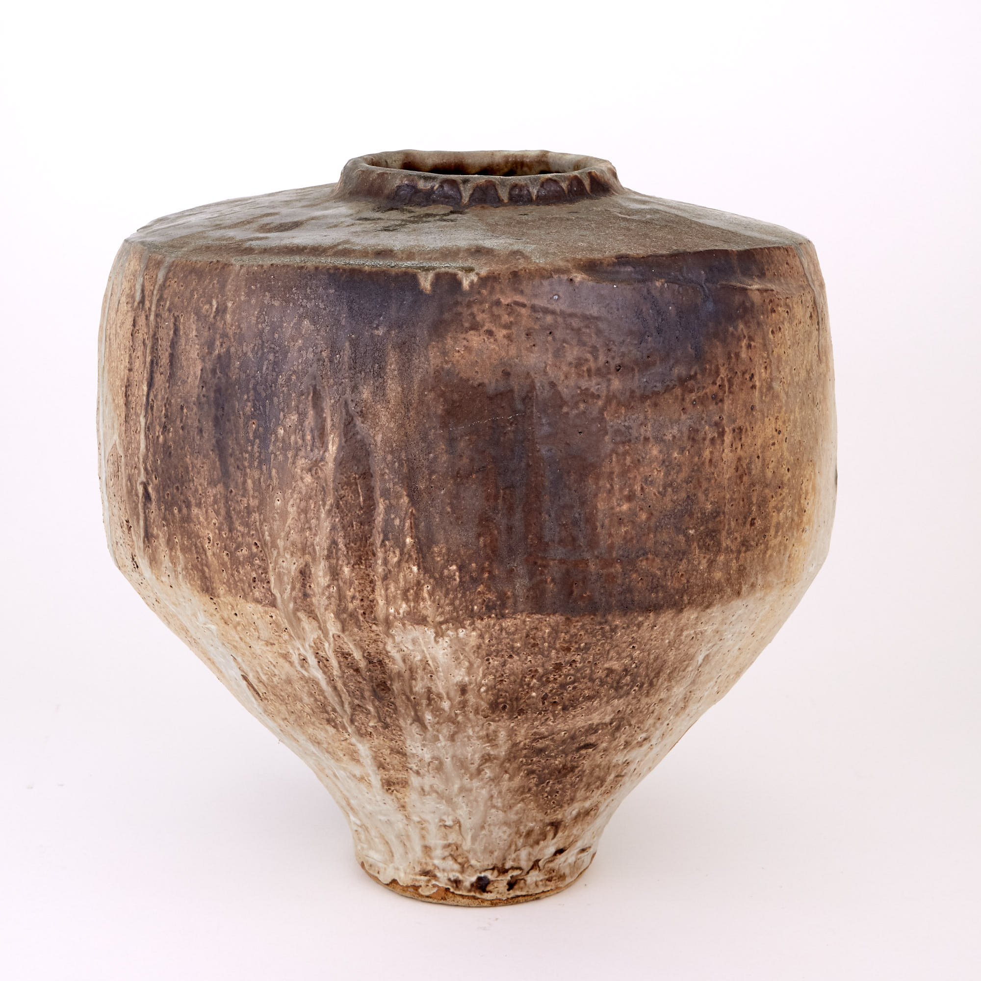 Lot image - Donald Fletcher Large Glazed Ceramic Vessel