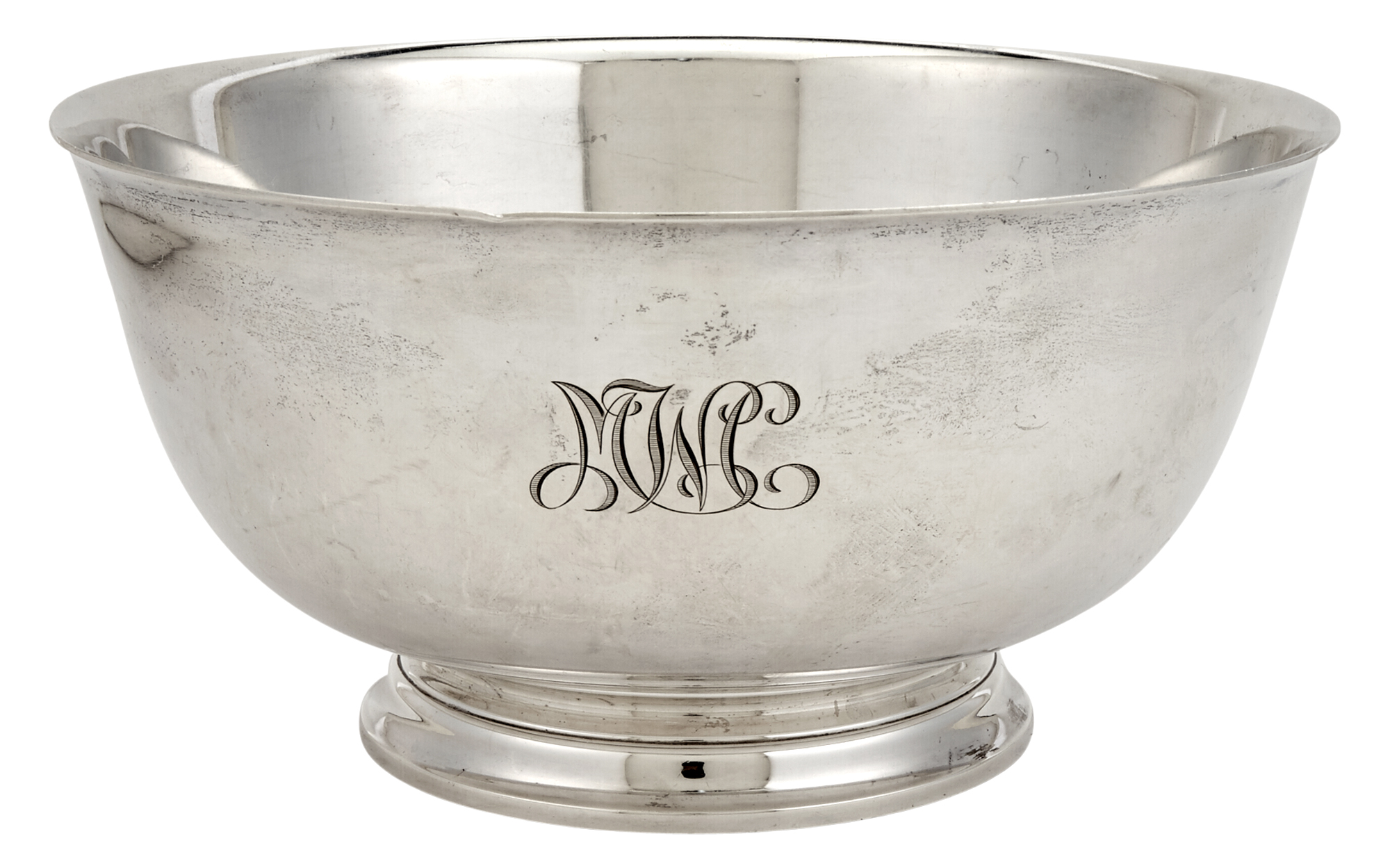 Lot image - Tiffany & Co. Sterling Silver Revere Style Punch Bowl