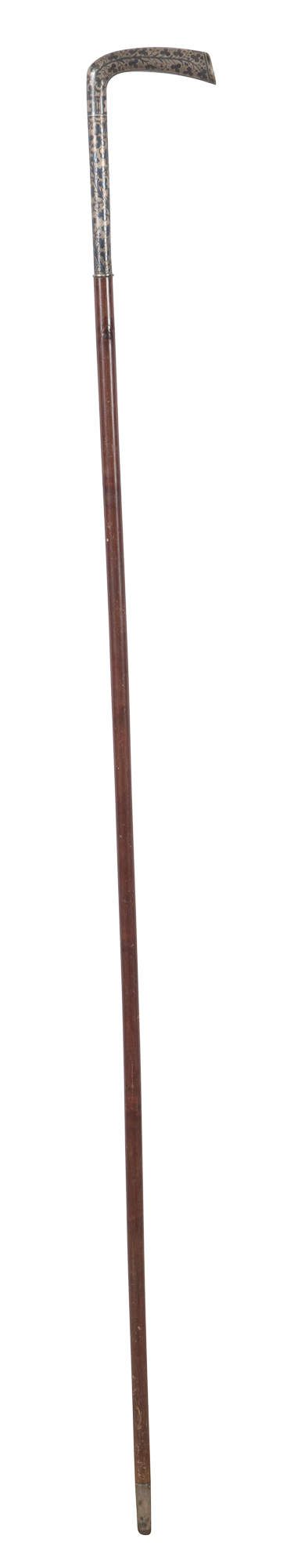 Lot image - Continental Silver and Niello Cane