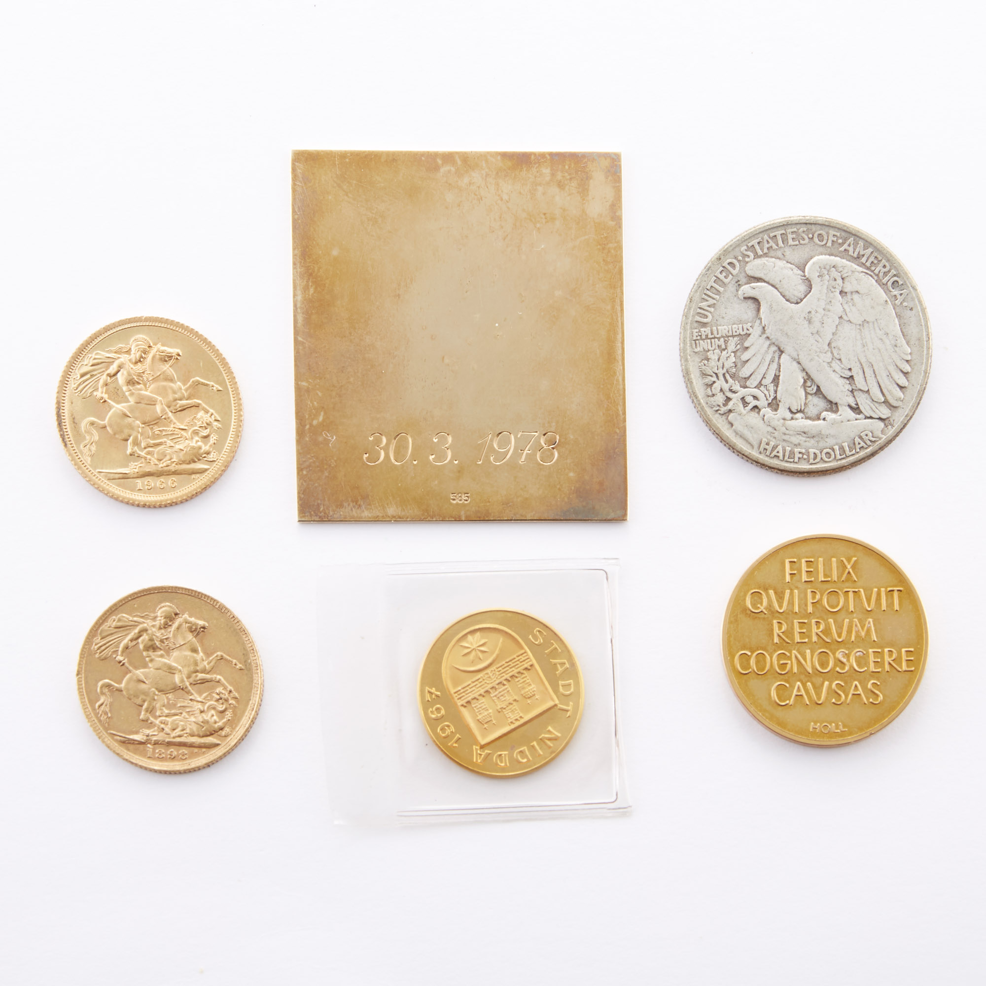 Lot image - United States Silver and Foreign Gold Group