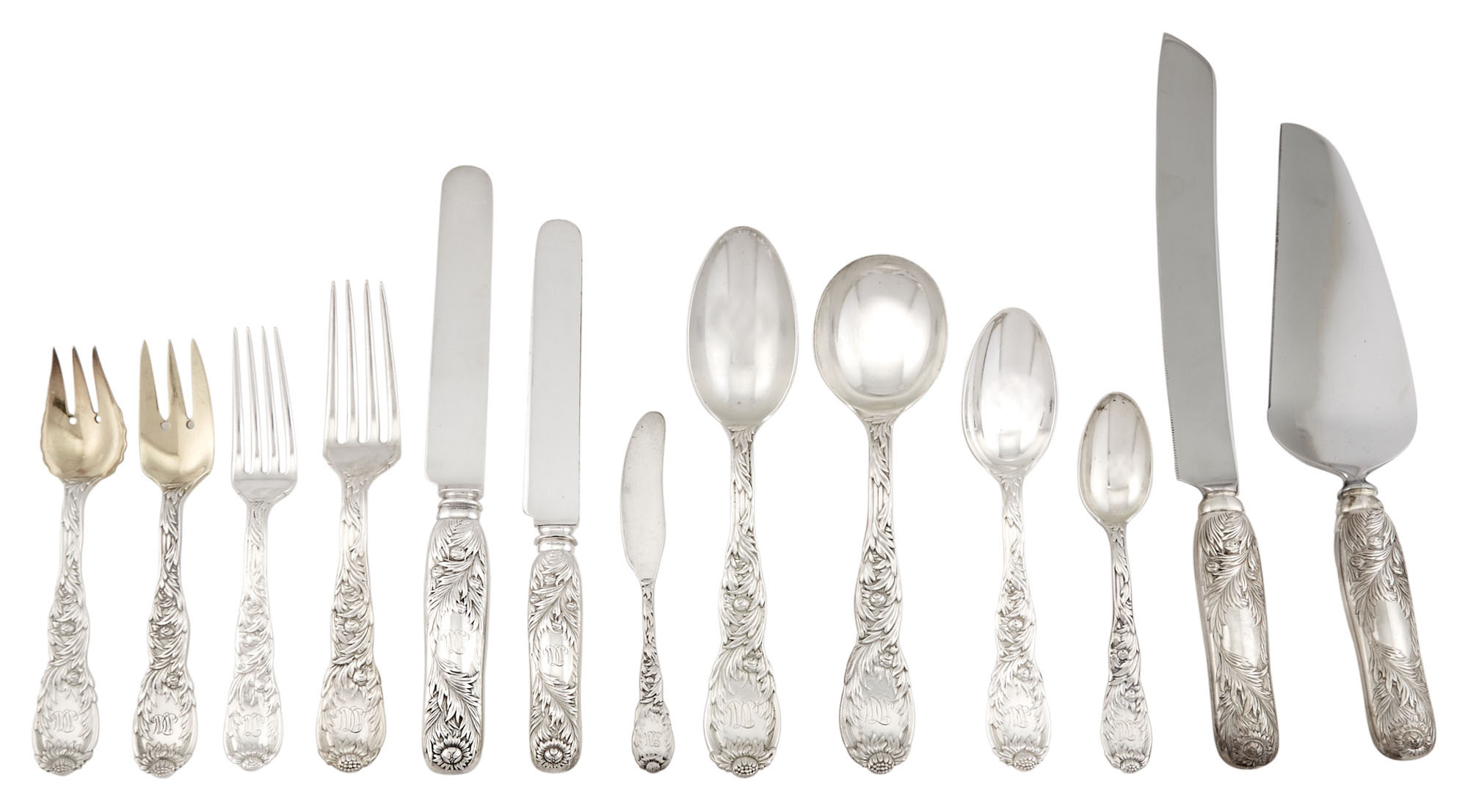 Lot image - Tiffany & Co. Sterling Silver Chrysanthemum