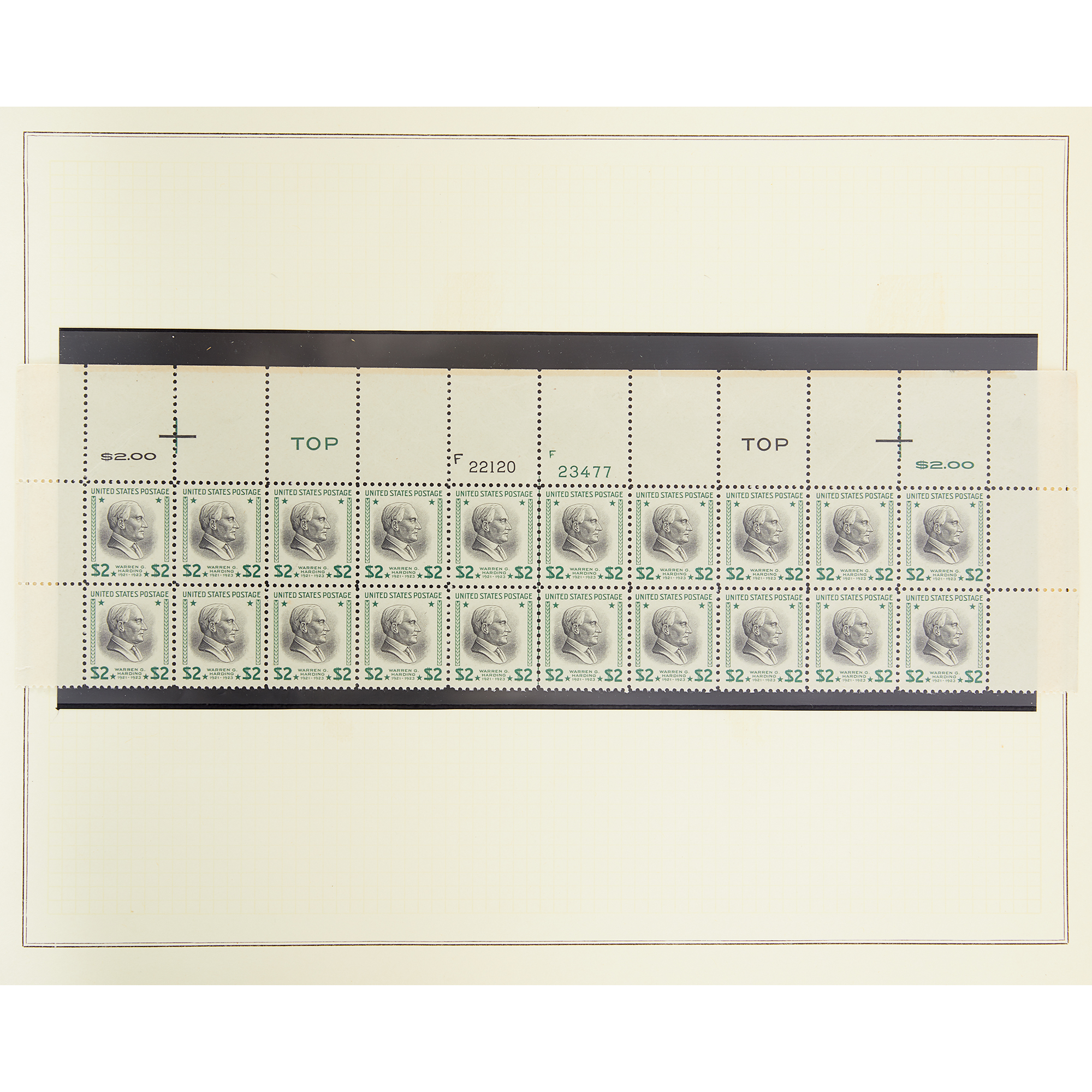 Lot image - United States Study of the 1938 Presidential Series