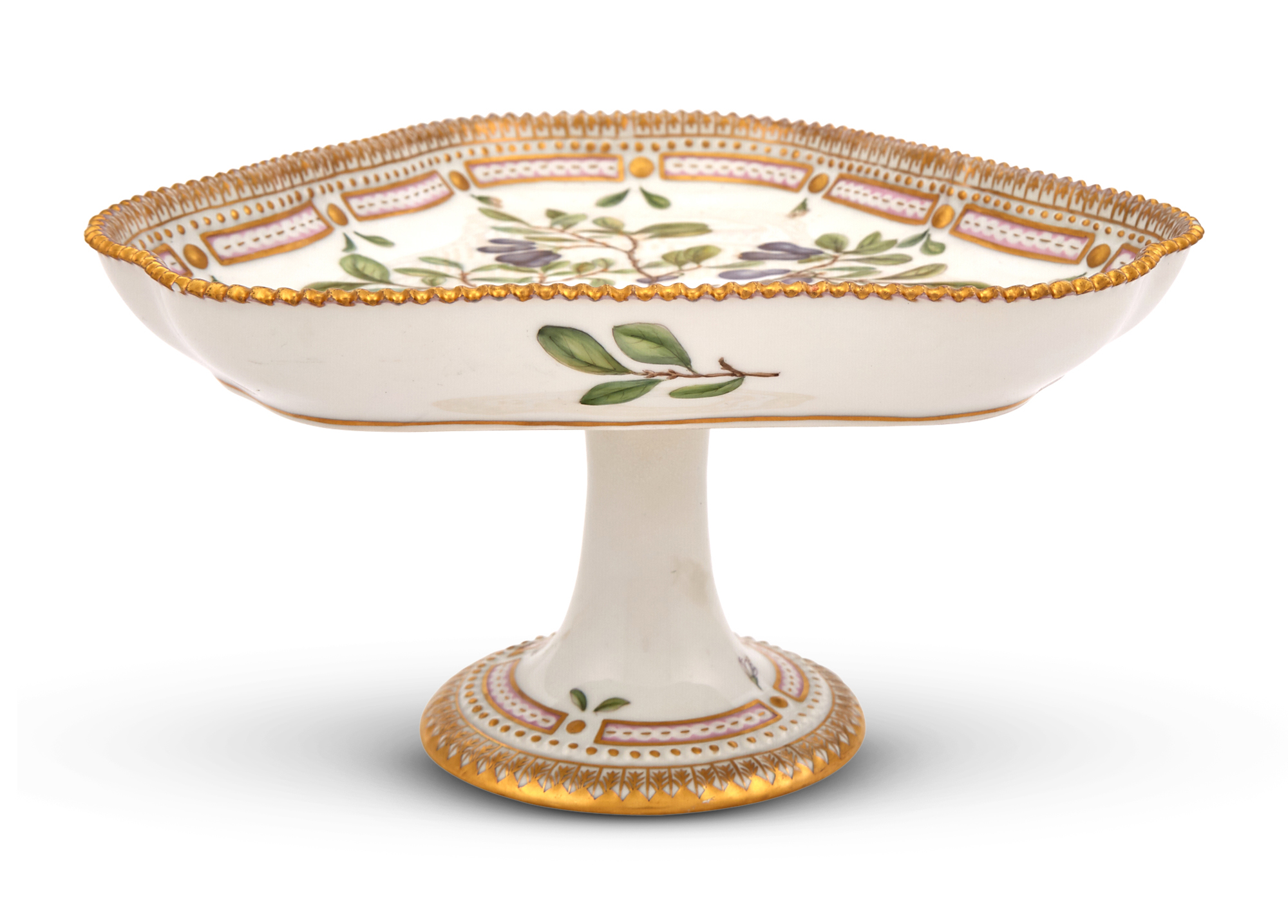 Lot image - Royal Copenhagen Flora Danica Triangular Tazza