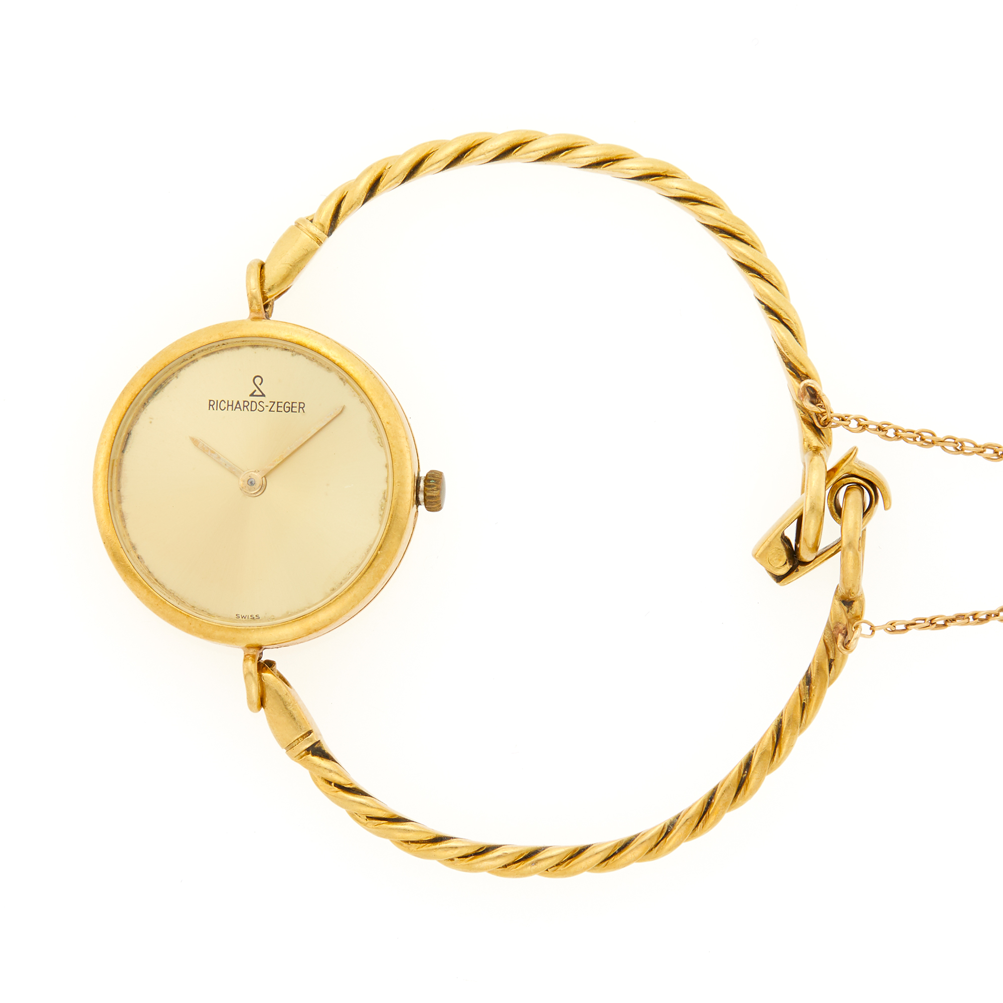 Lot image - Richards-Zeger Gold Bangle-Watch, France