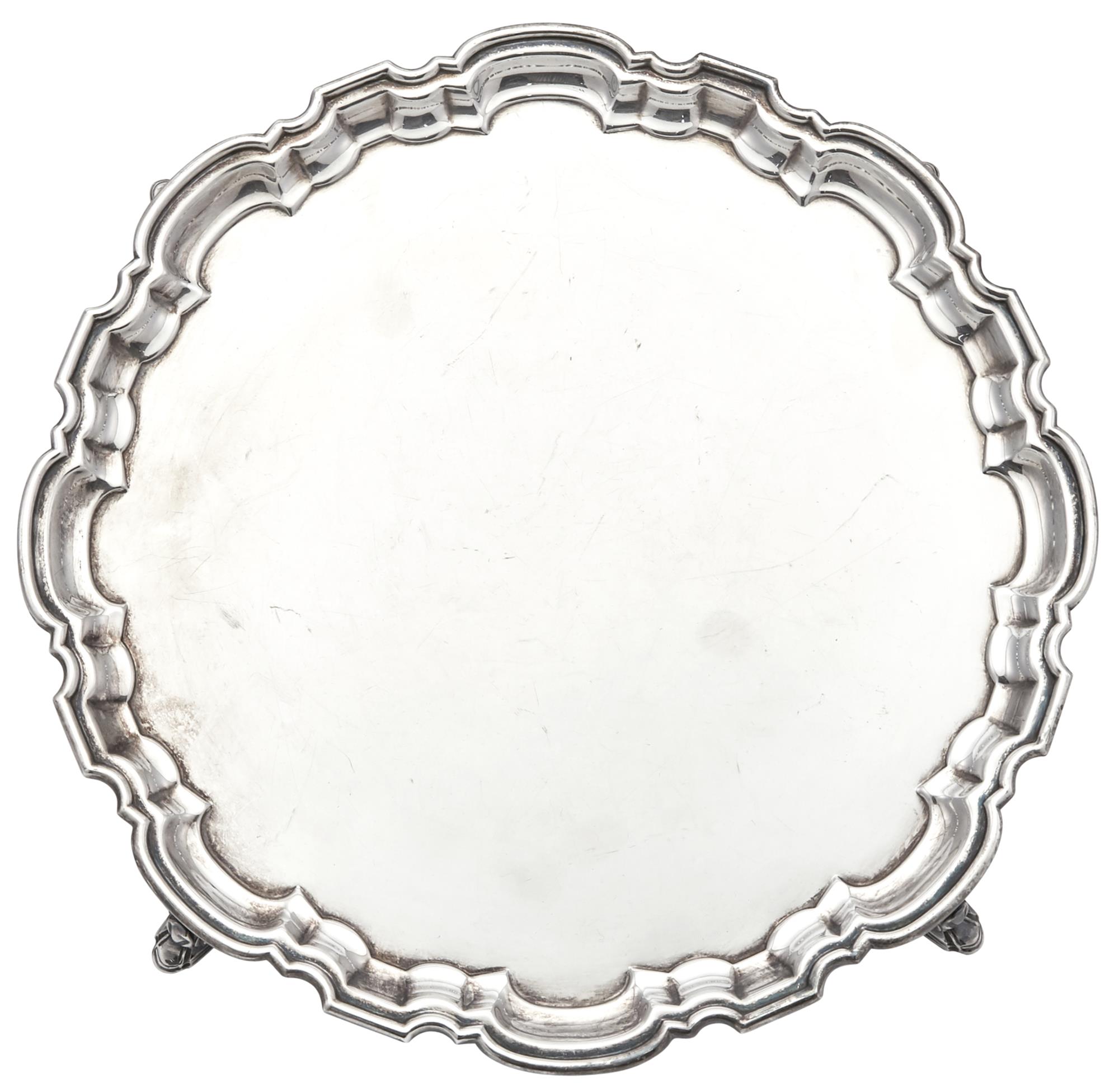 Lot image - Elizabeth II Sterling Silver Salver