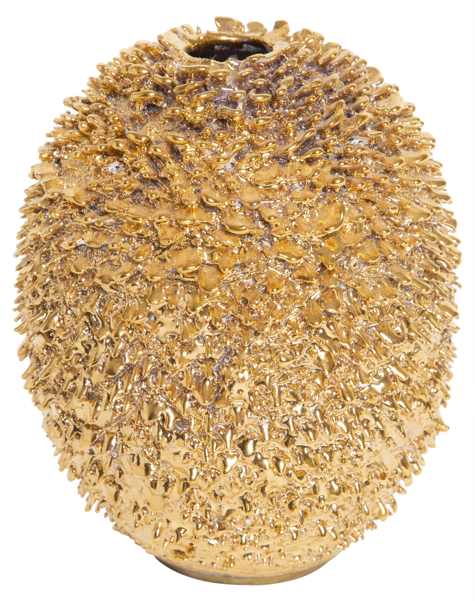 Lot image - Haas Brothers Ceramic Gold Accretion Vase