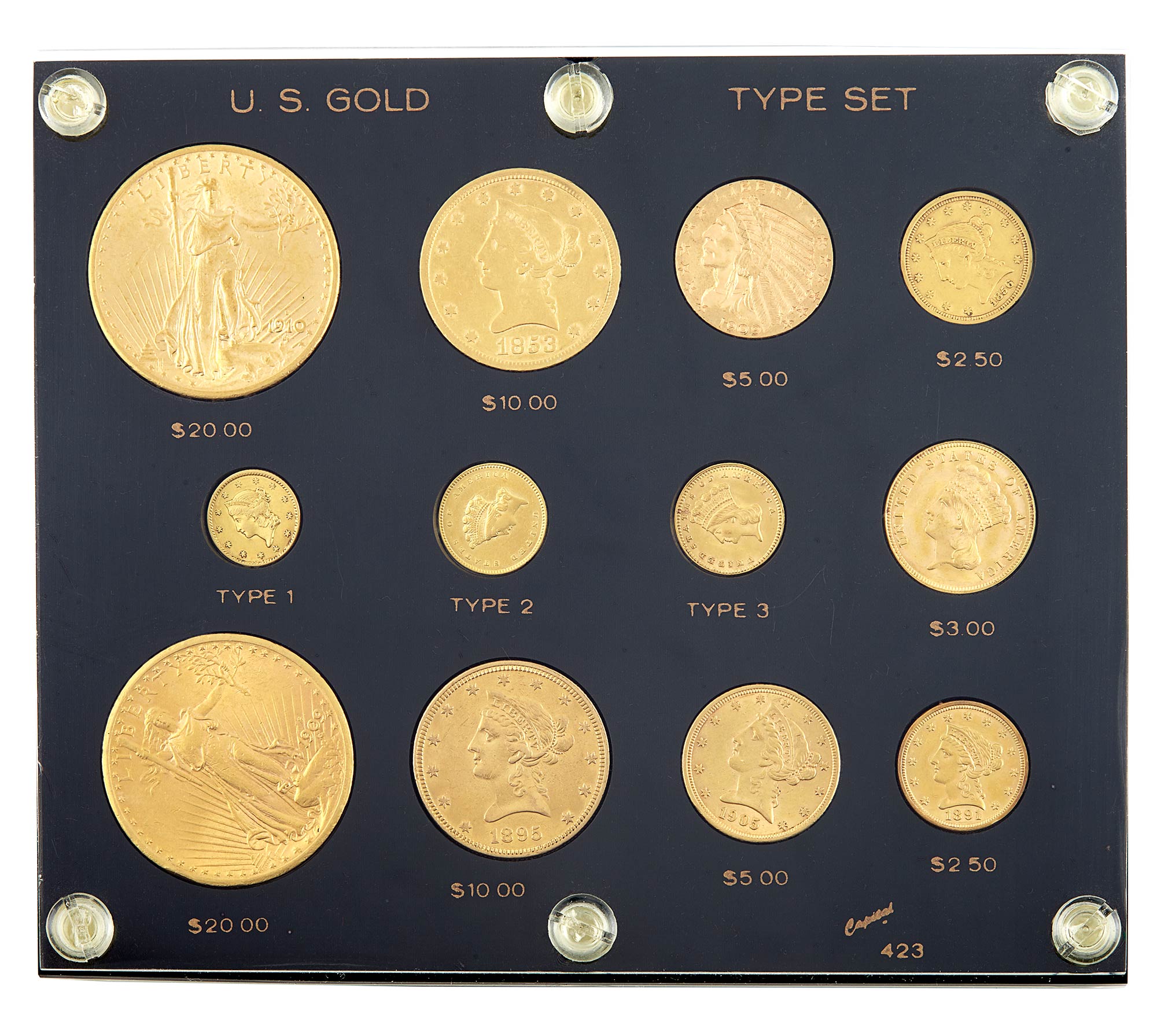 Lot image - United States Twelve Piece Gold Group