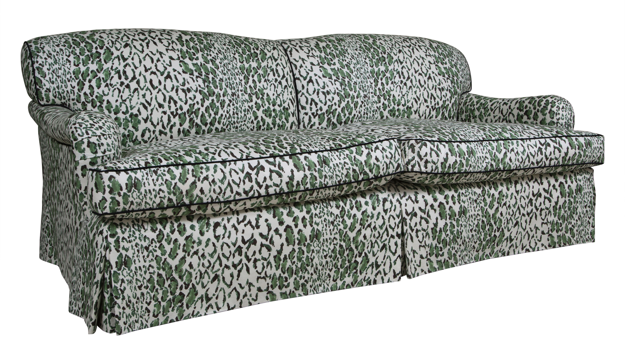 Lot image - George Smith Upholstered Loose-Cushion Sofa