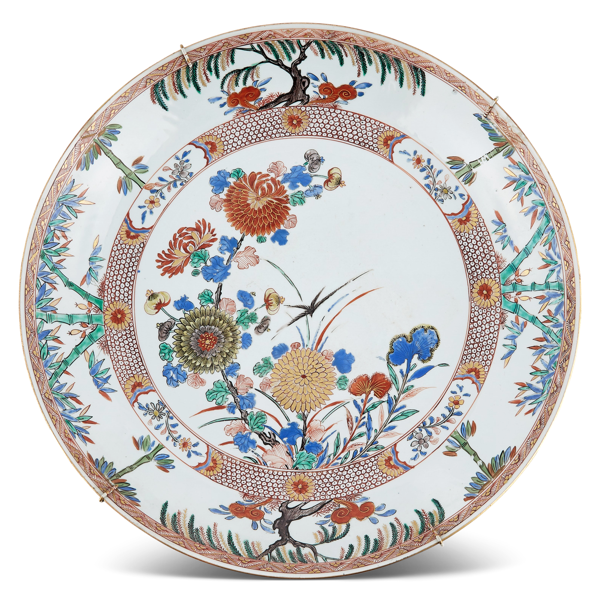 Lot image - A Chinese Export Imari Porcelain Dish