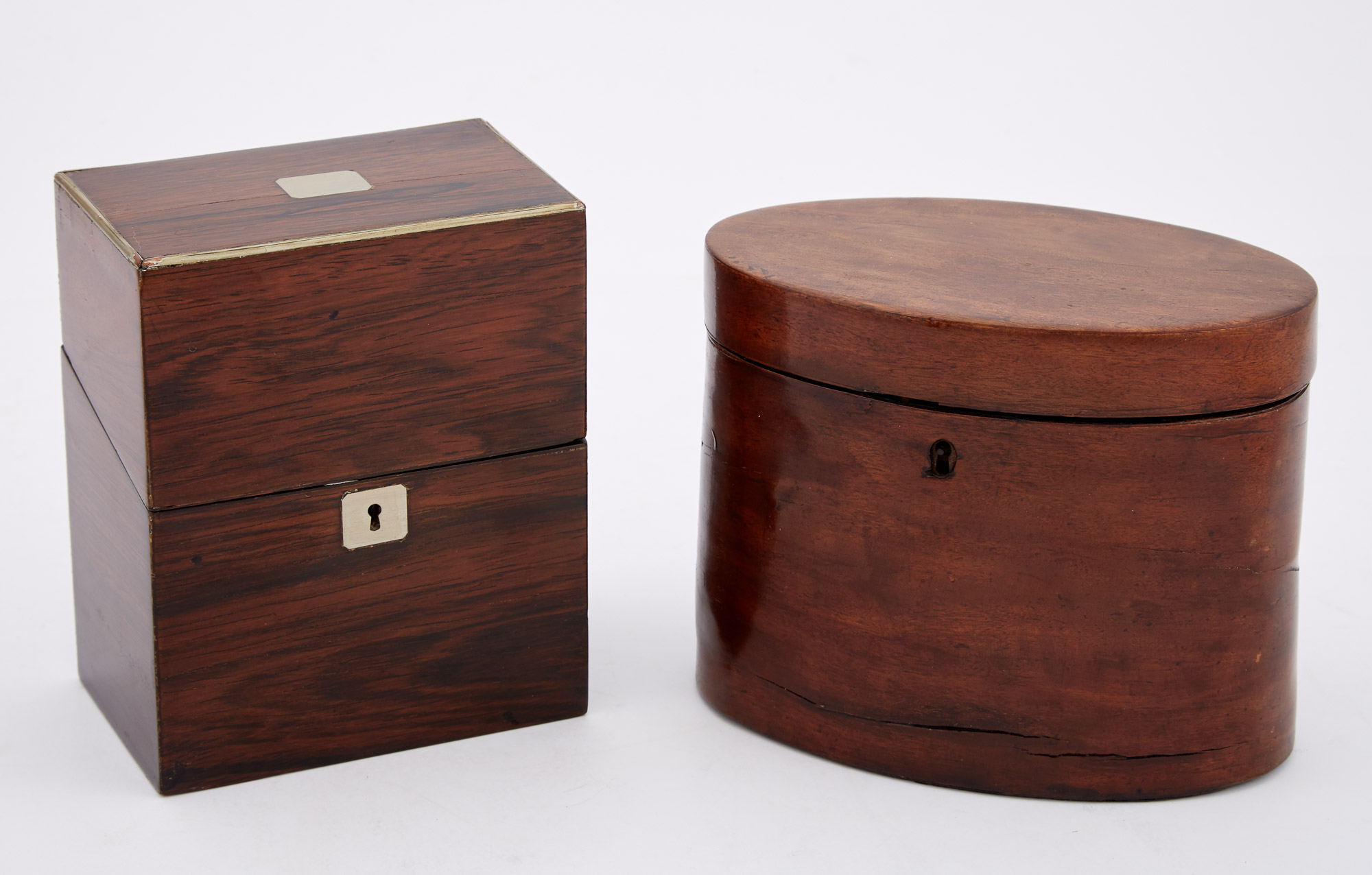 Lot image - Victorian Brass Mounted Rosewood Perfume Box