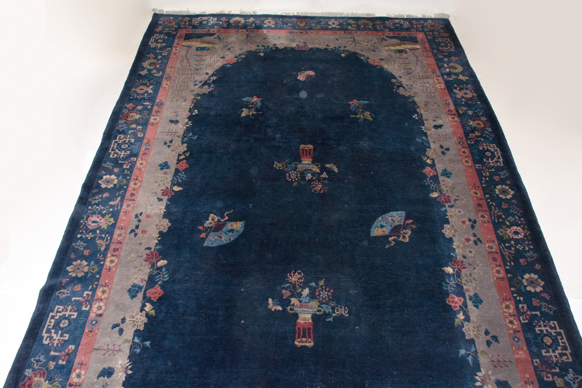 Lot image - Art Deco Chinese Carpet