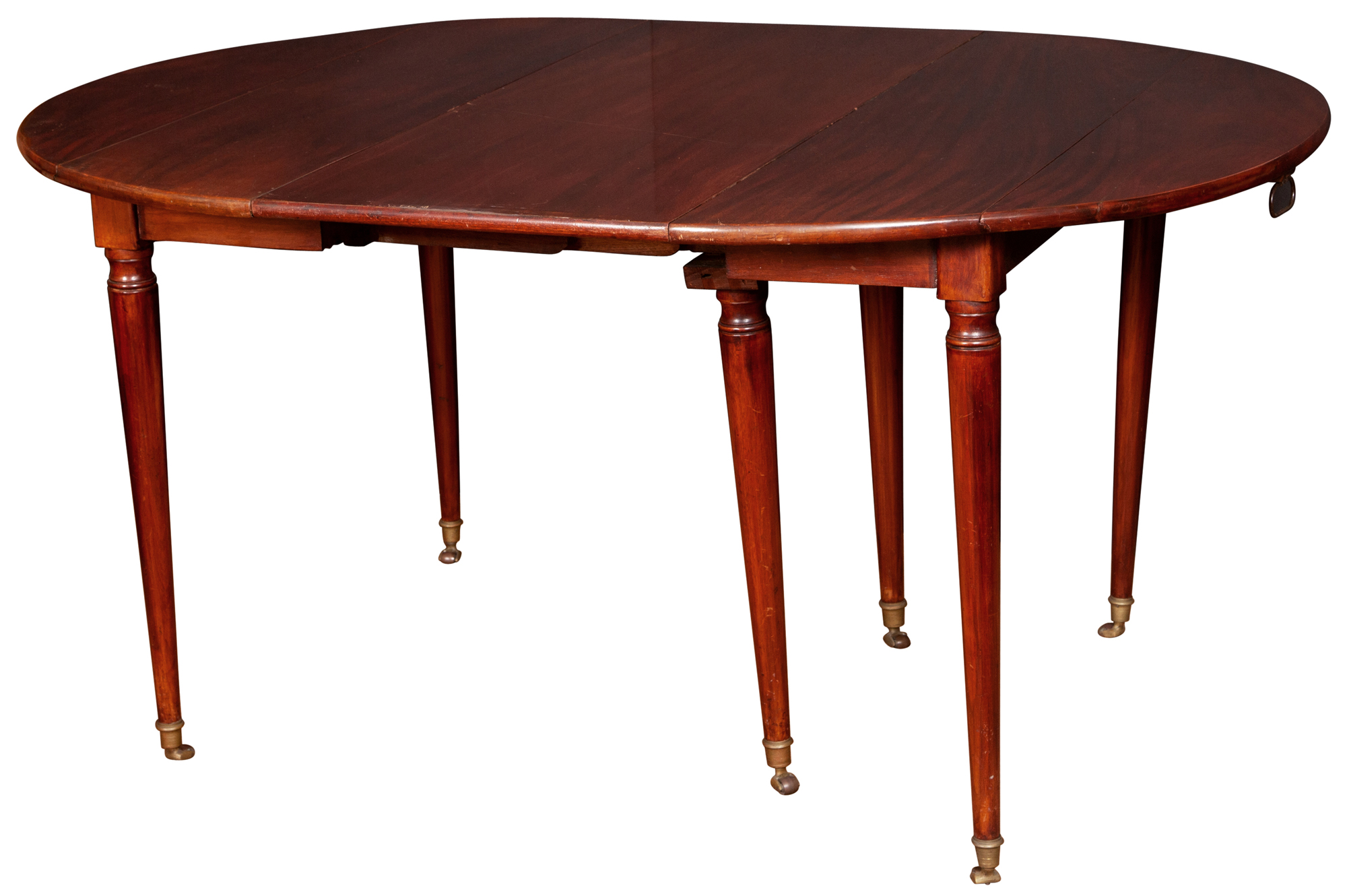Lot image - Louis XVI Mahogany Extension Dining Table