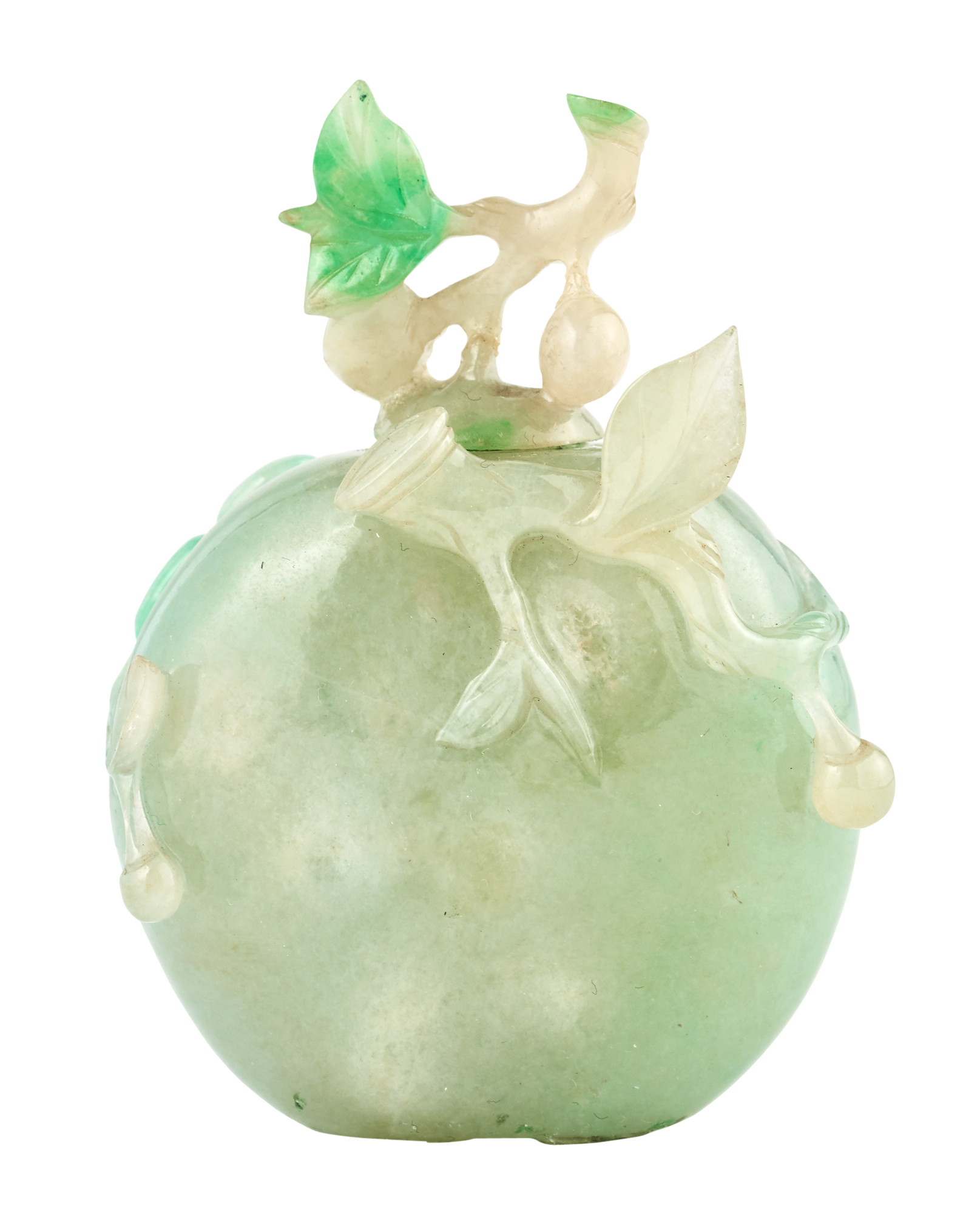 Lot image - A Chinese Jadeite Snuff Bottle
