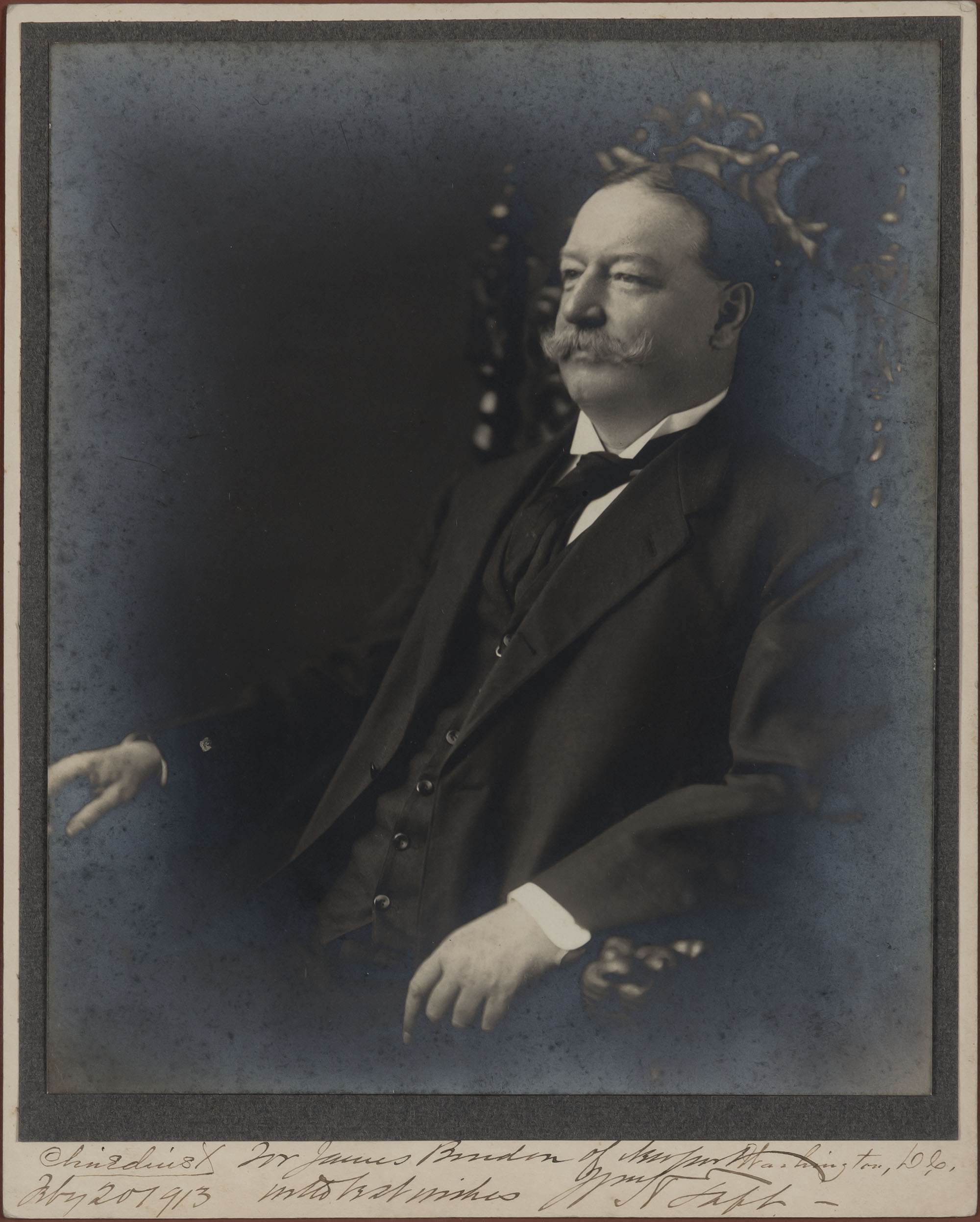 Lot image - TAFT, WILLIAM HOWARD  Inscribed photograph