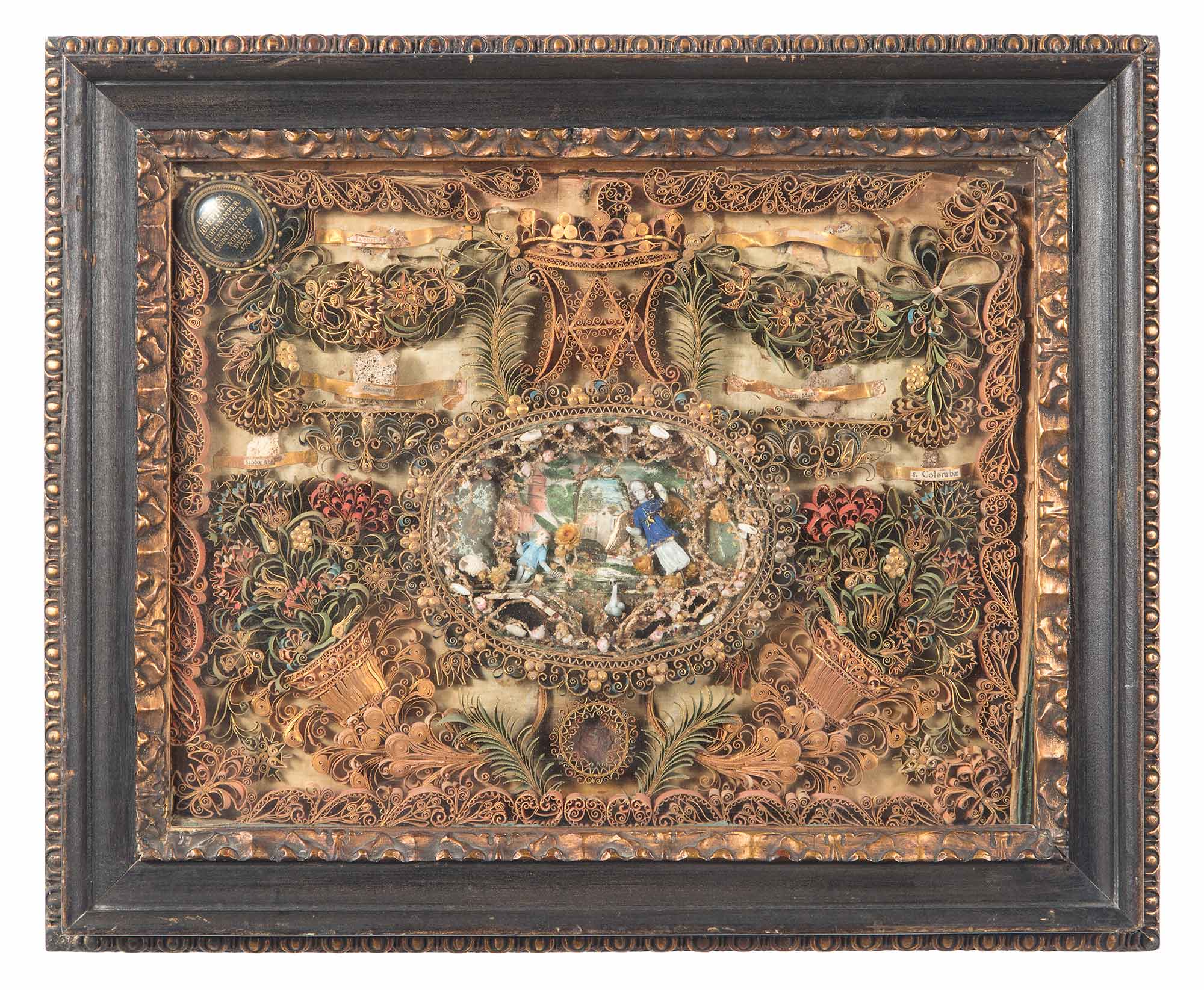 Lot image - Continental Rolled Paper Picture Commemorating the Holy Roman Emperor Joseph II, 1767
