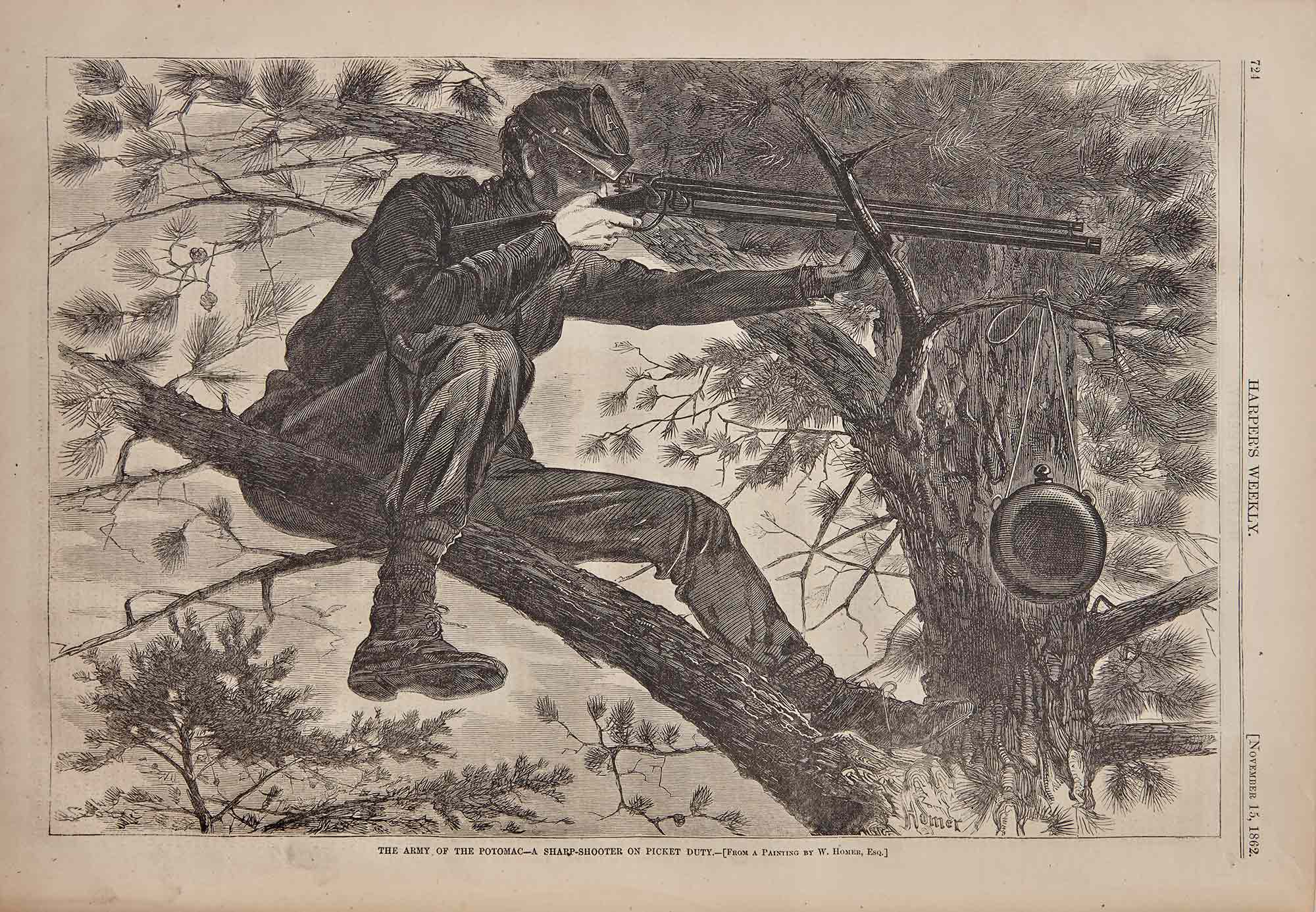 Lot image - [CIVIL WAR]  Harpers Weekly. A Journal of Civilization. January 5, 1861-December 30, 1865 (i.e. volumes V-IX)