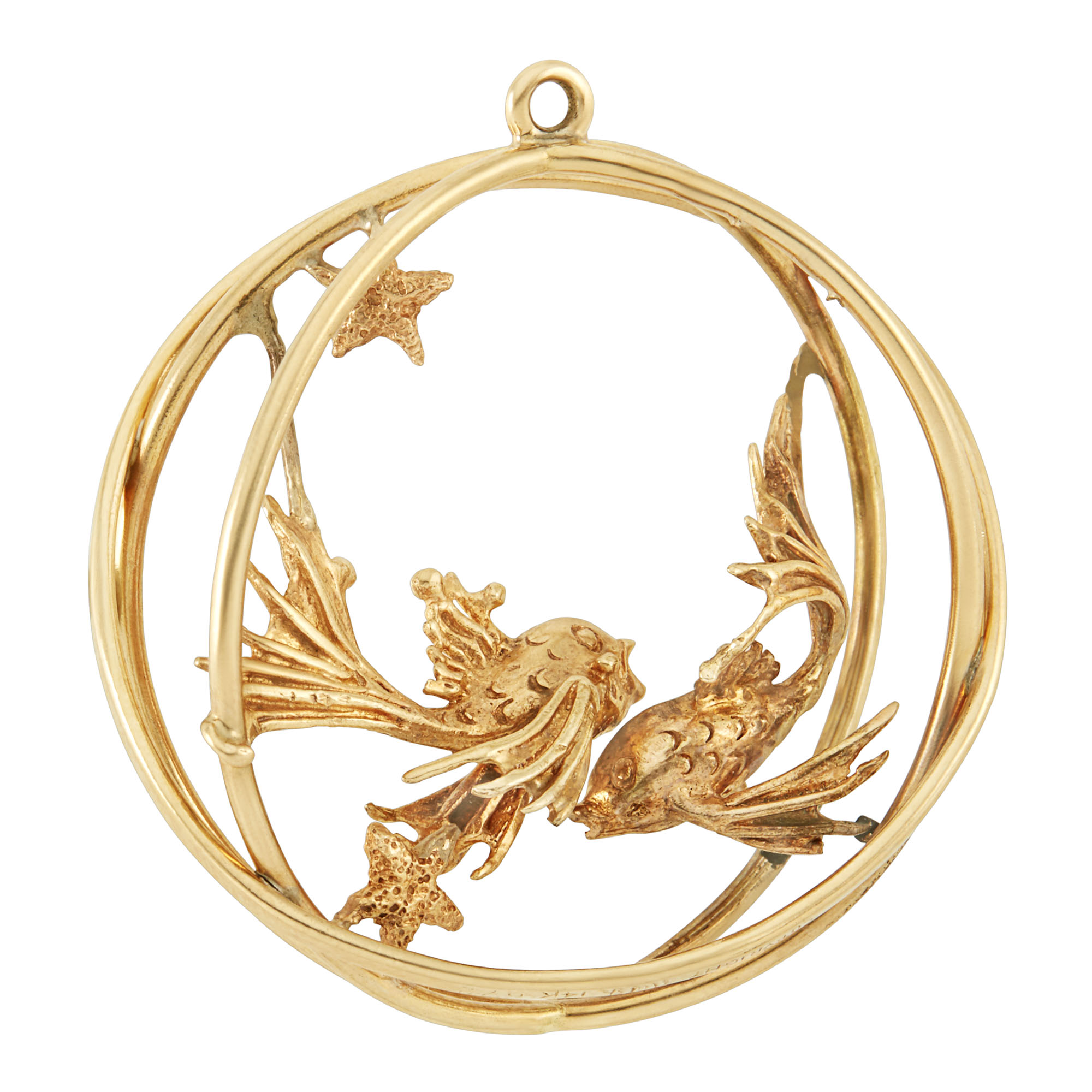 Lot image - Gold, Goldfish Charm, Ruser