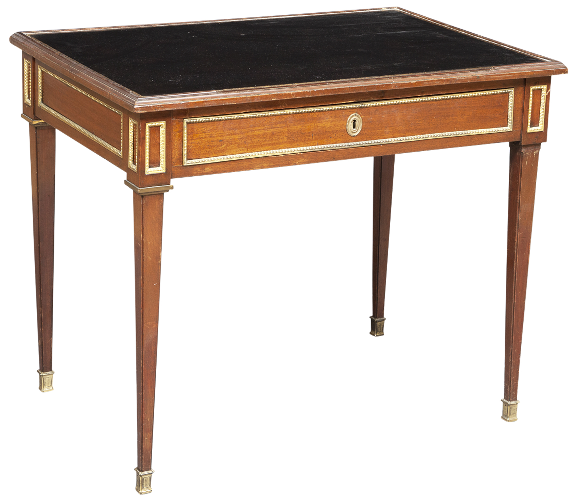 Lot image - Louis XVI Mahogany Petite Bureau Plat