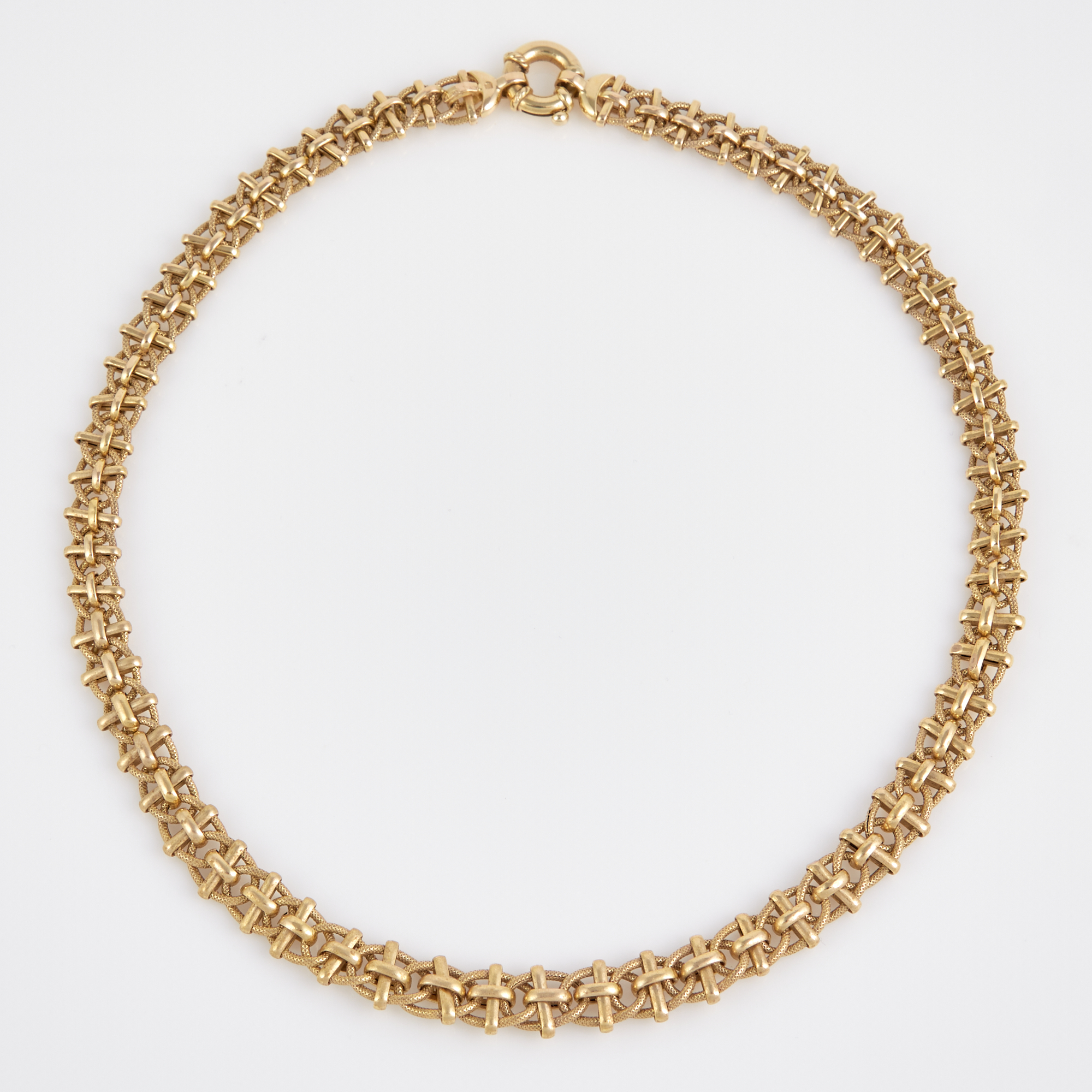 Lot image - Gold Necklace, 14K 11 dwt.