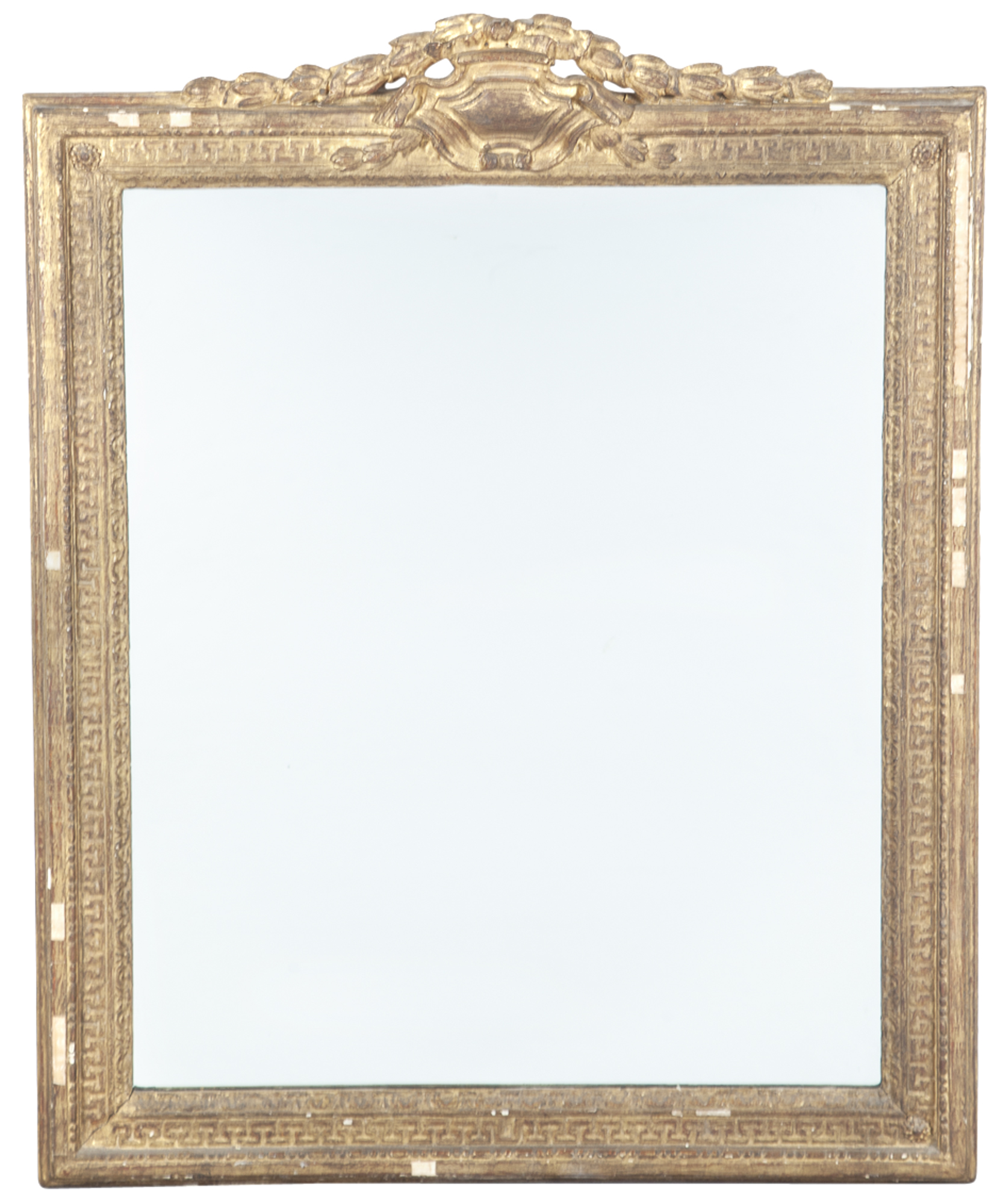 Lot image - Louis XVI Giltwood Mirror