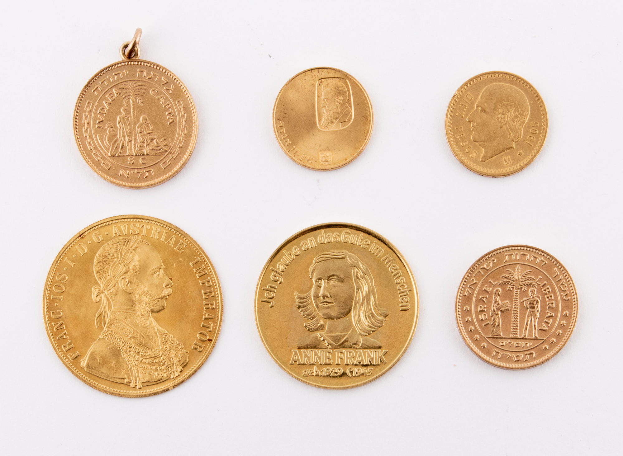 Lot image - Foreign Gold Coin or Medallion Group