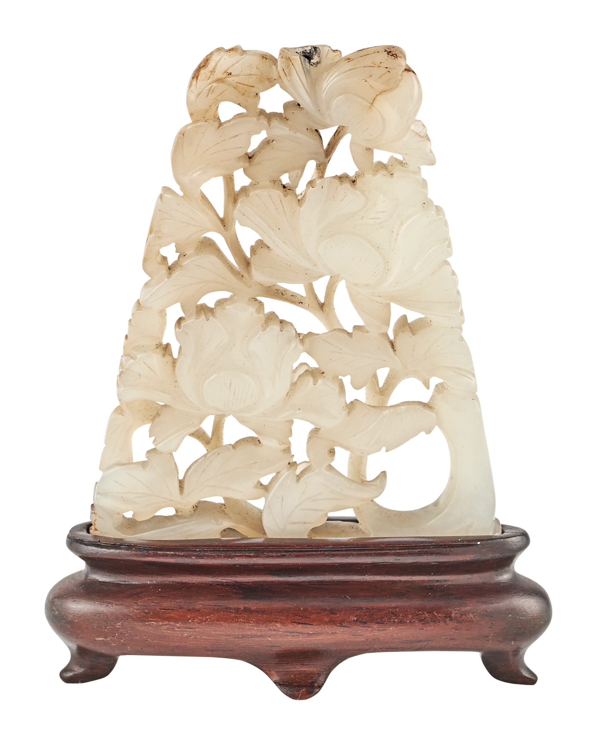 Lot image - A Chinese White Jade Carving