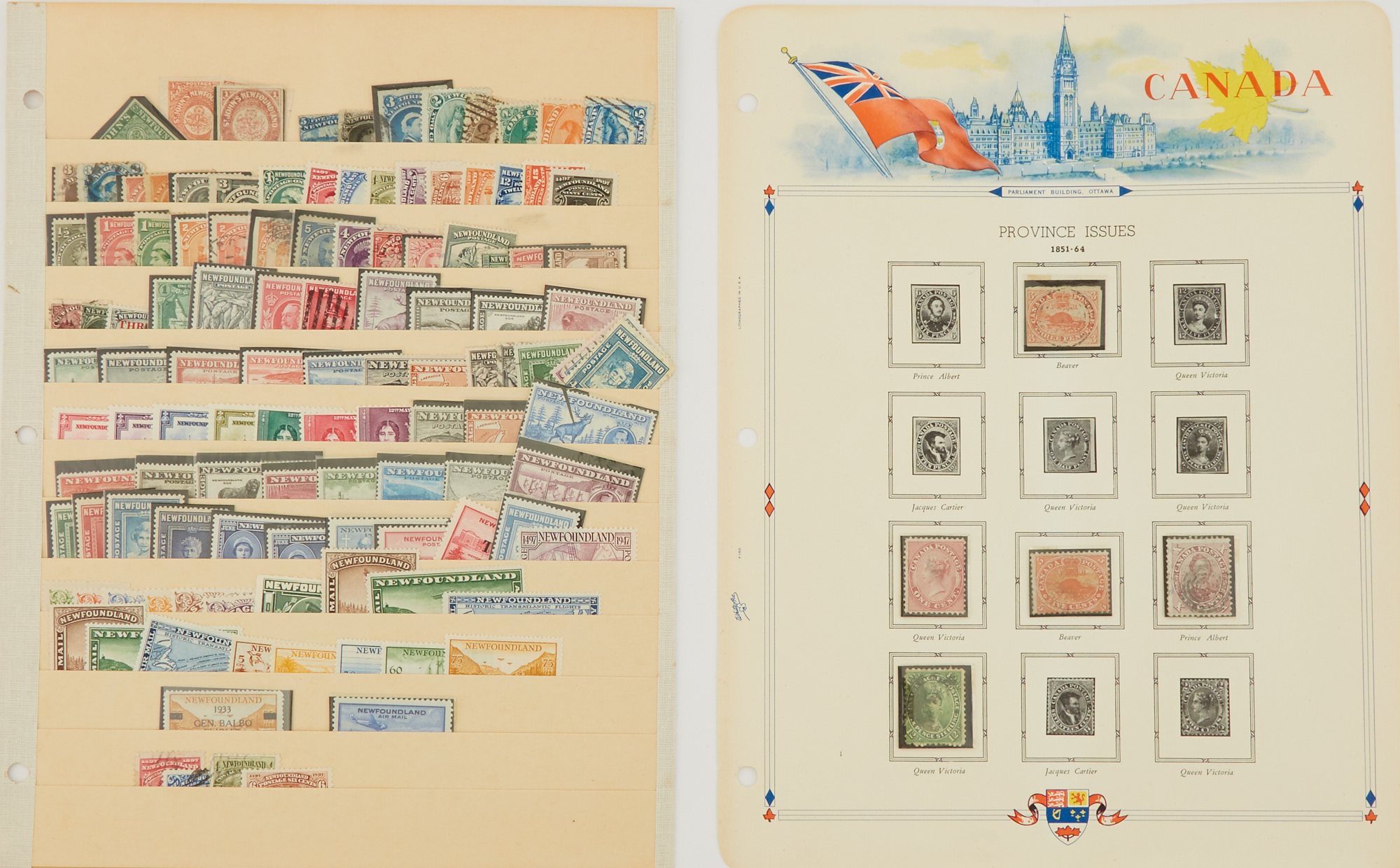 Lot image - Collection of Canada and the Provinces Postage Stamps