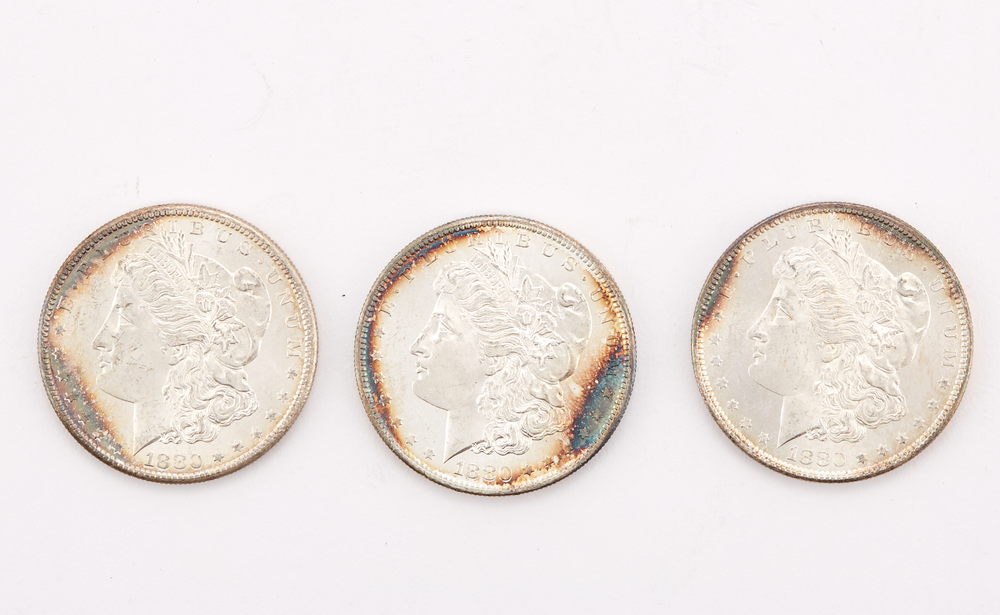 Lot image - United States 1880-S Morgan Dollar Group