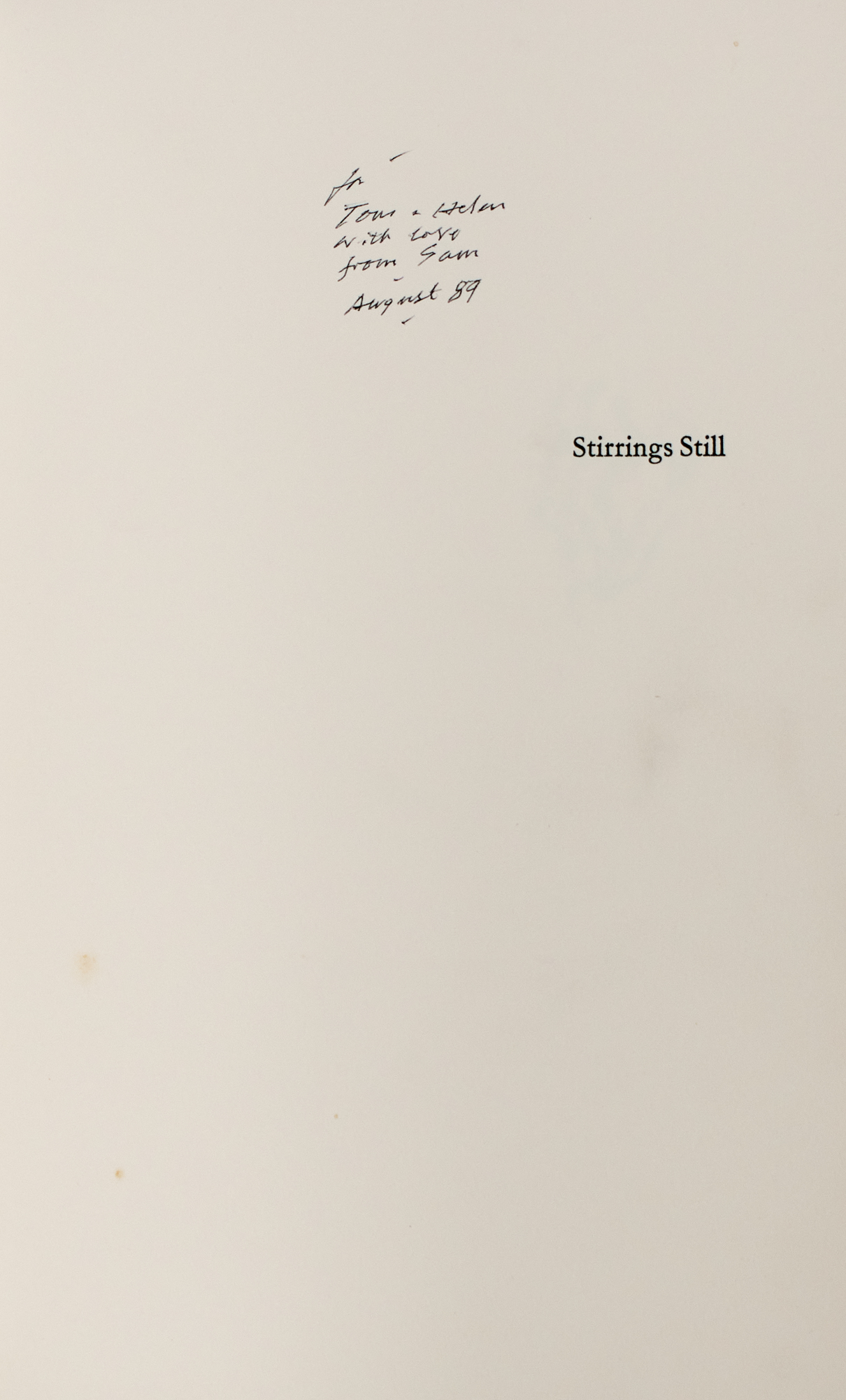 Lot image - BECKETT, SAMUEL and LOUIS LE BROCQUY (illustrator)  Stirrings Still.